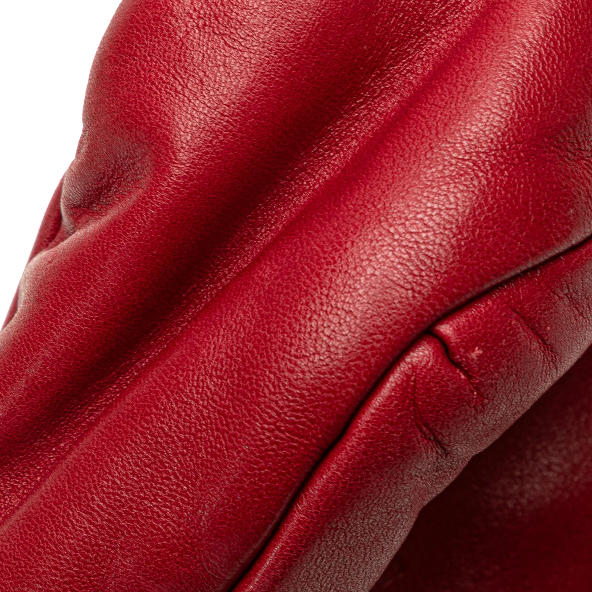 LOEWE | Pre-Owned Leather Anagram Crossbody | Red - Image 3