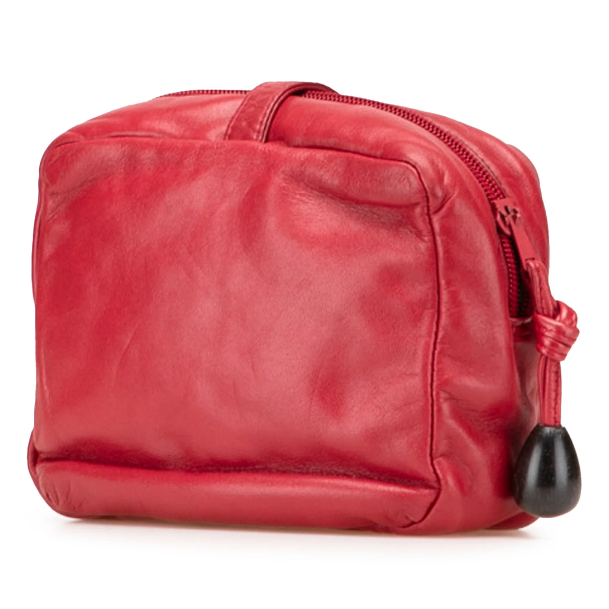 LOEWE | Pre-Owned Leather Anagram Crossbody | Red - Image 7