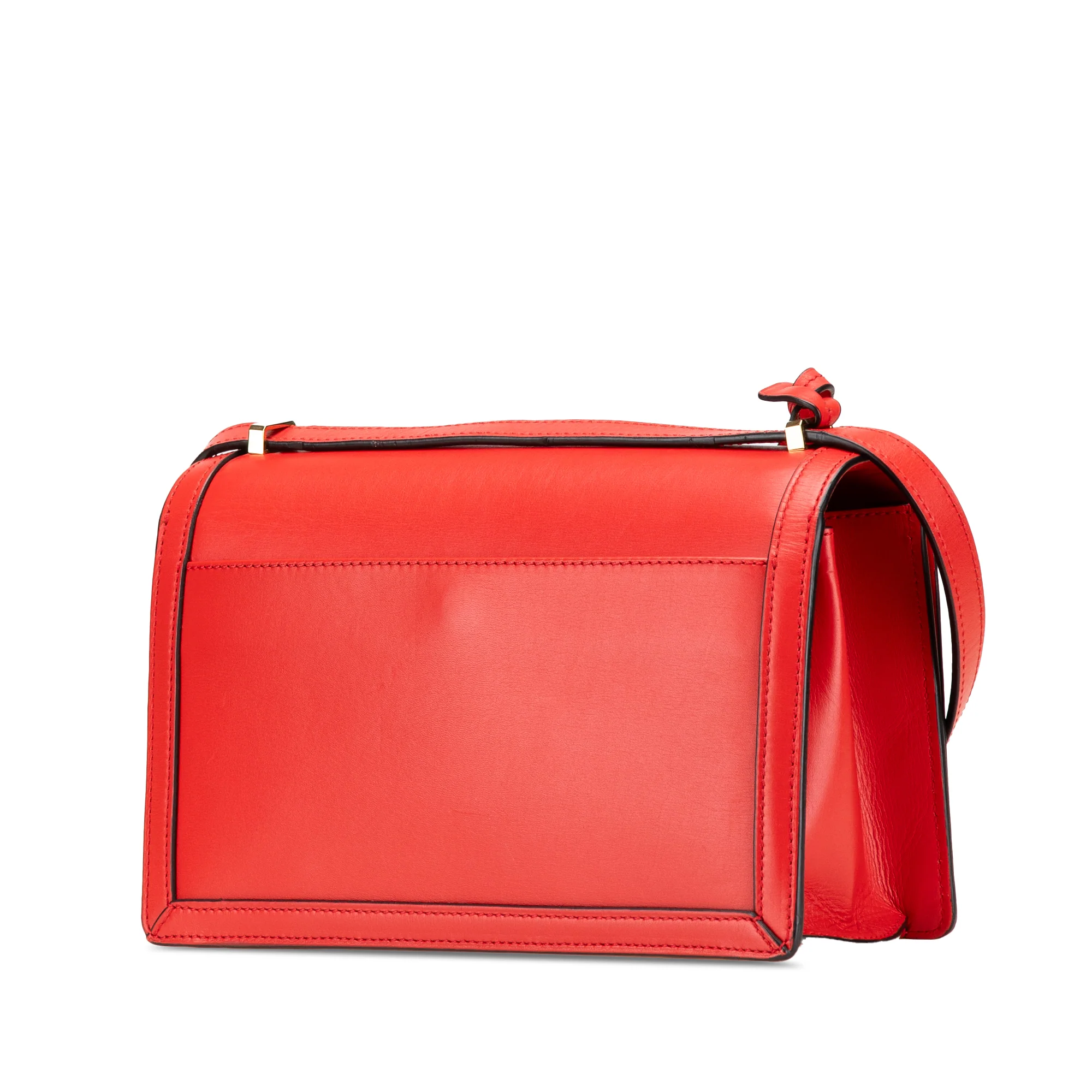 LOEWE | Pre-Owned Medium Leather Barcelona Crossbody | Red - Image 5