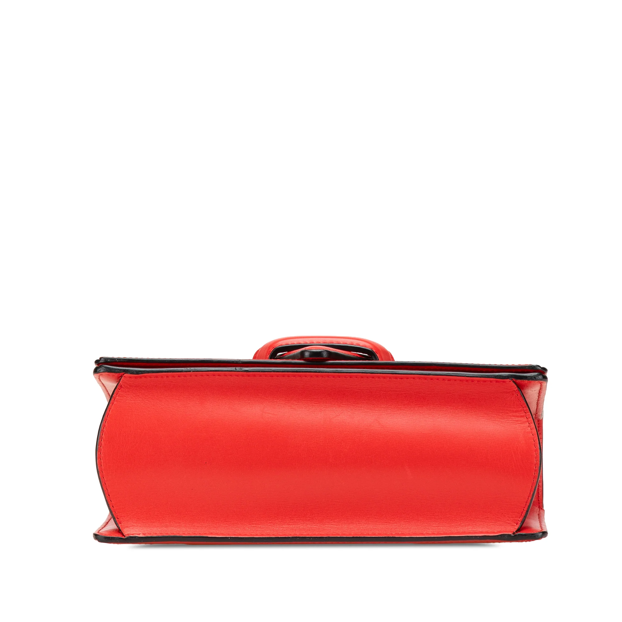 LOEWE | Pre-Owned Medium Leather Barcelona Crossbody | Red - Image 6