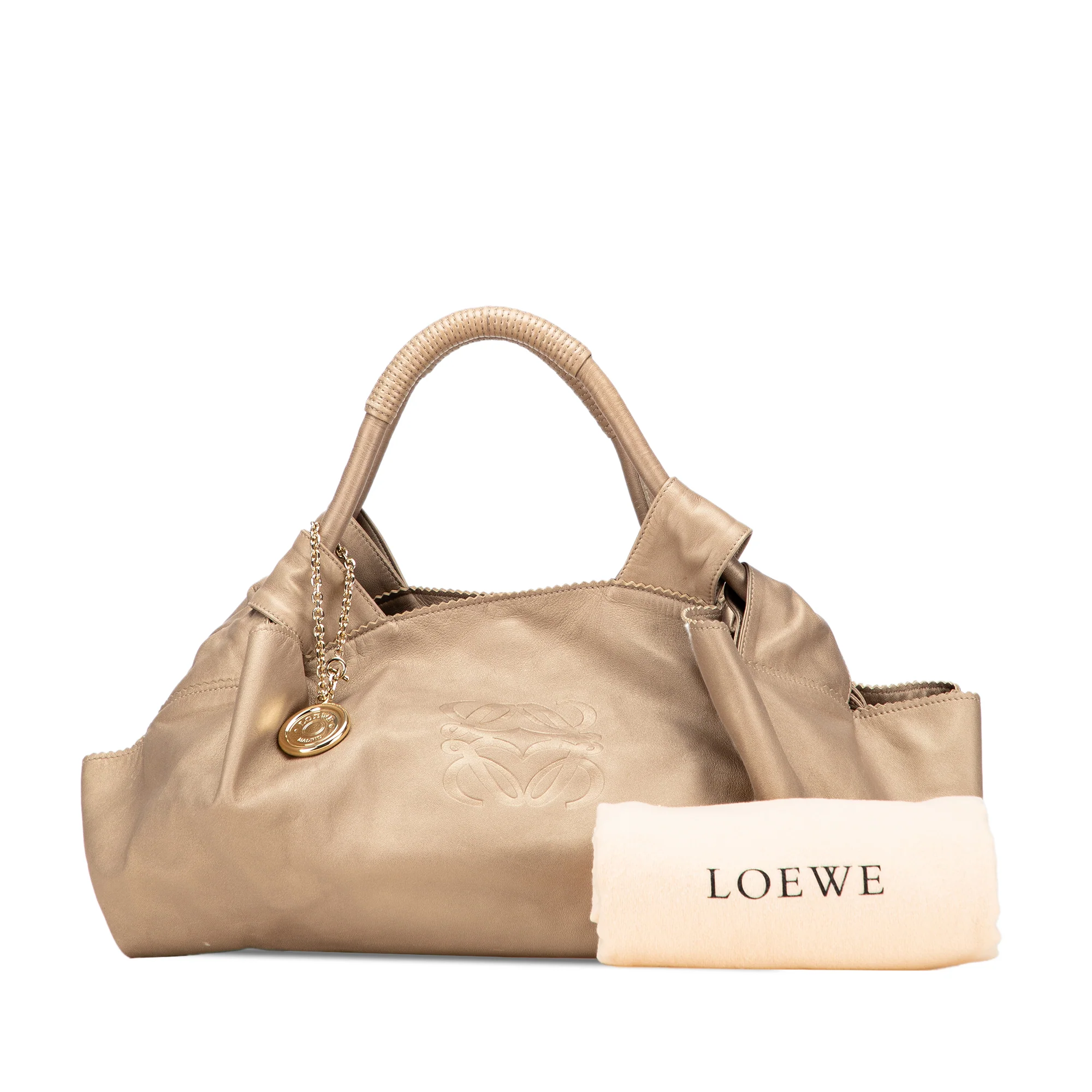 LOEWE | Pre-Owned Metallic Nappa Aire | Gold - Image 12