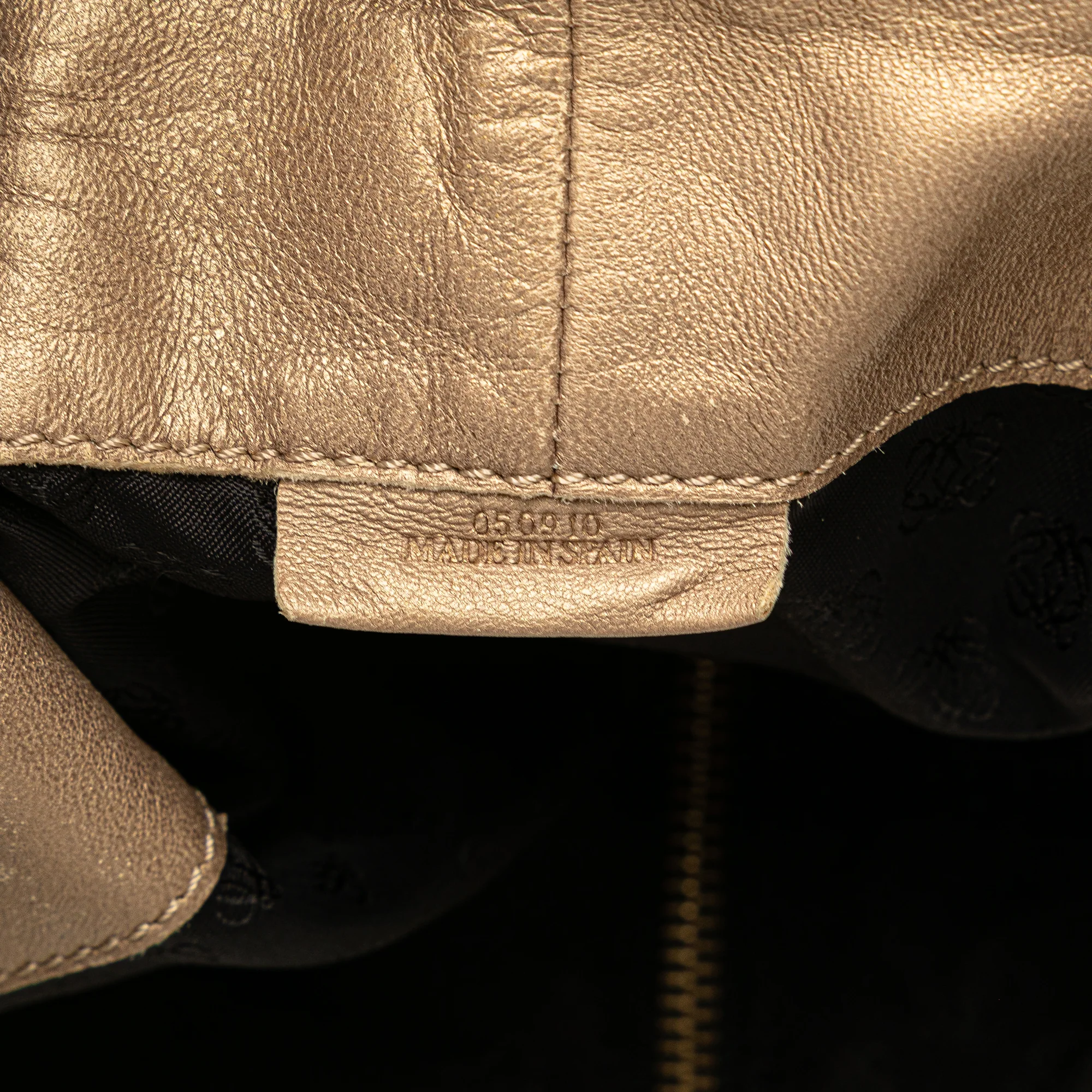 LOEWE | Pre-Owned Metallic Nappa Aire | Gold - Image 8