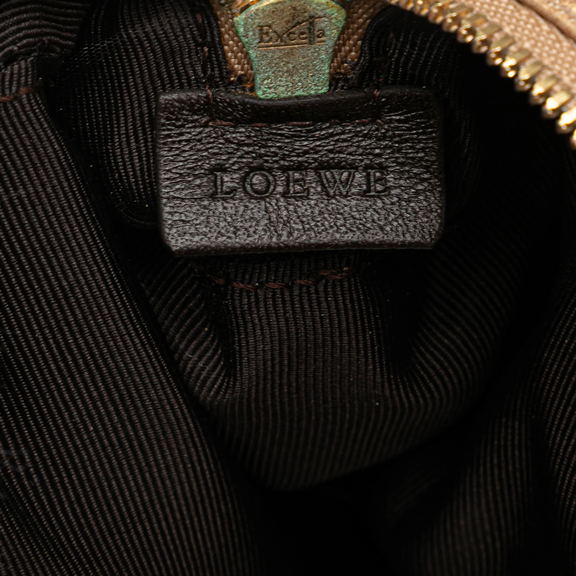 LOEWE | Pre-Owned Micro Metallic Leather Amazona Satchel | Gold - Image 9