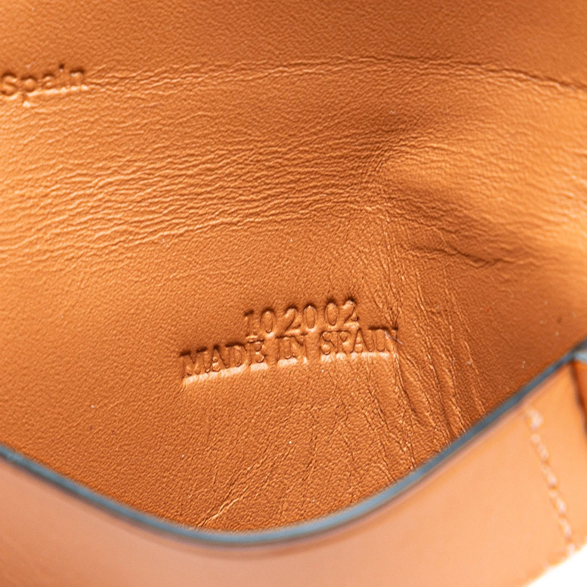 LOEWE | Pre-Owned Mini Soft Calfskin Heel Pouch | Brown - Image 11