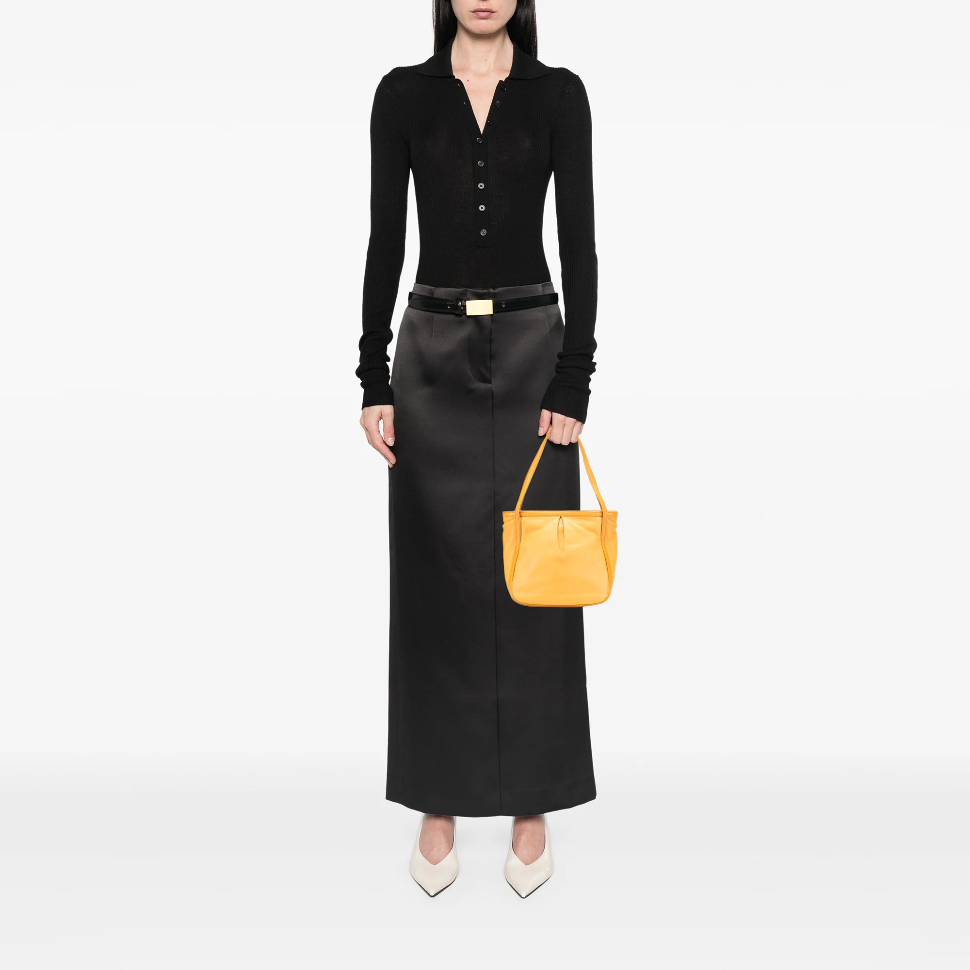 LOEWE | Pre-Owned Nappa Handbag | Yellow/Mustard - Image 6