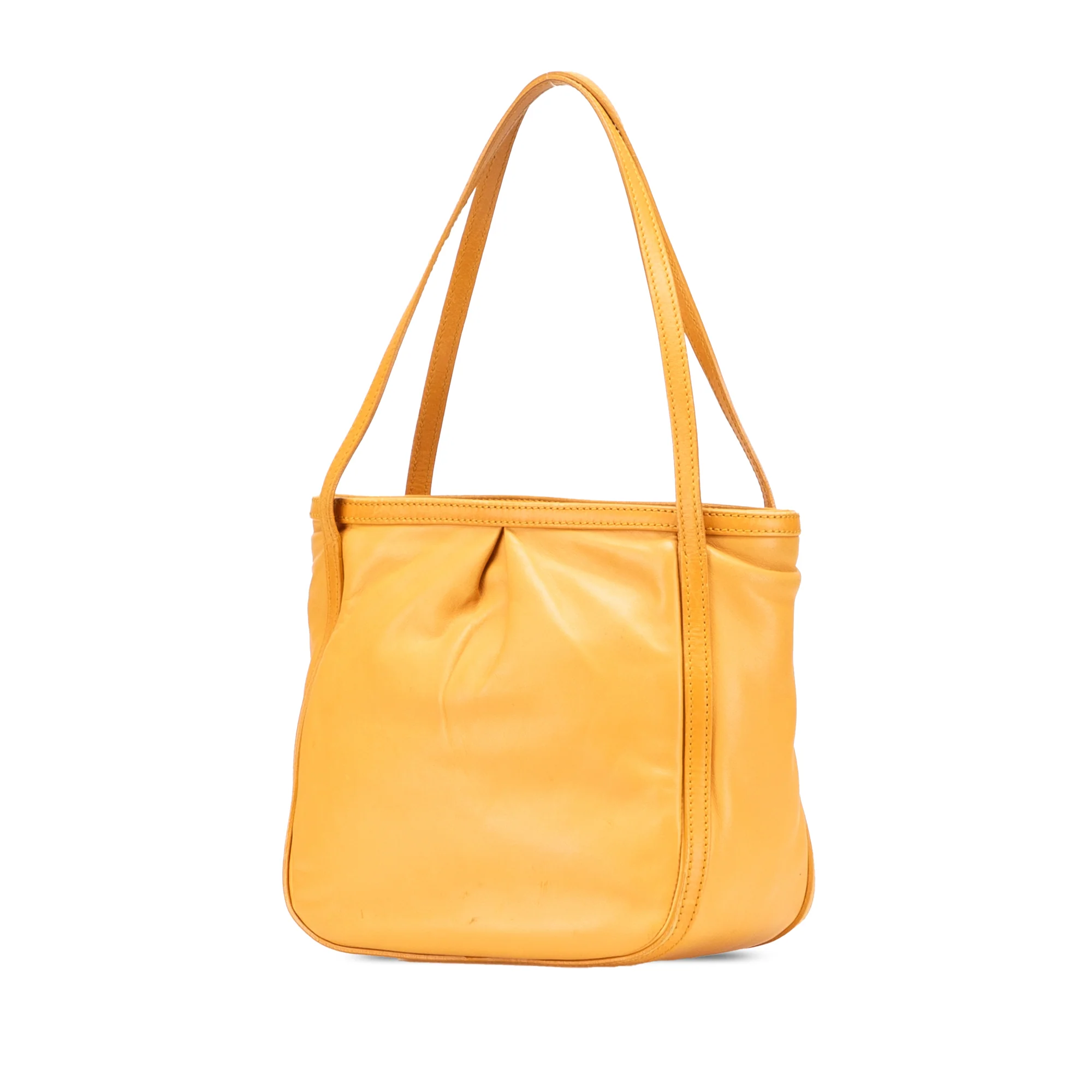 LOEWE | Pre-Owned Nappa Handbag | Yellow/Mustard - Image 7