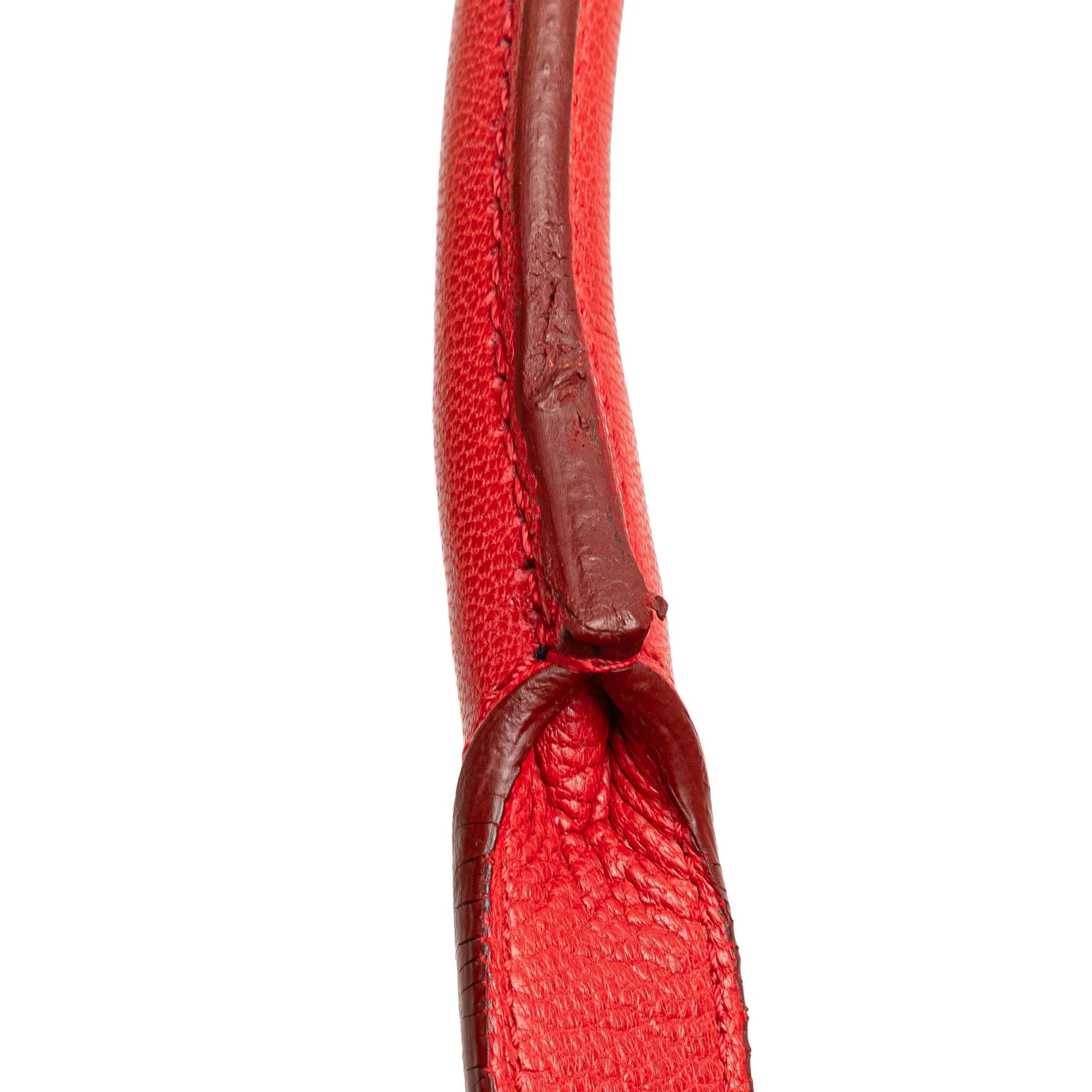 LOEWE | Pre-Owned Nubuck Senda Handbag | Red - Image 3