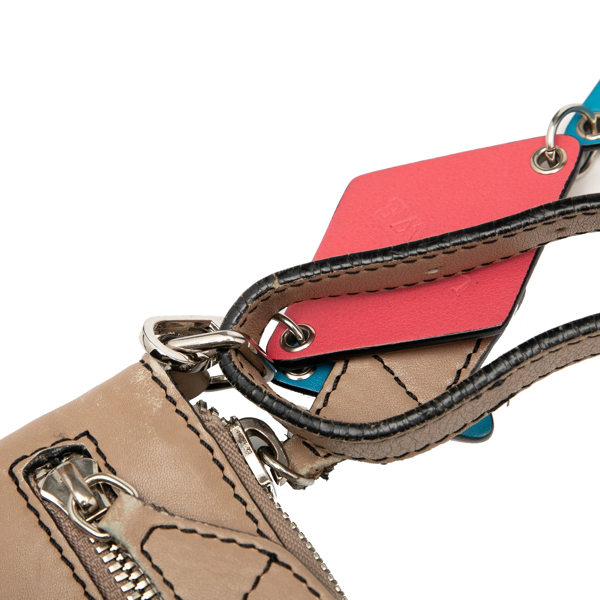 LOEWE | Pre-Owned PVC and Leather Anagram Crossbody | Beige - Image 7