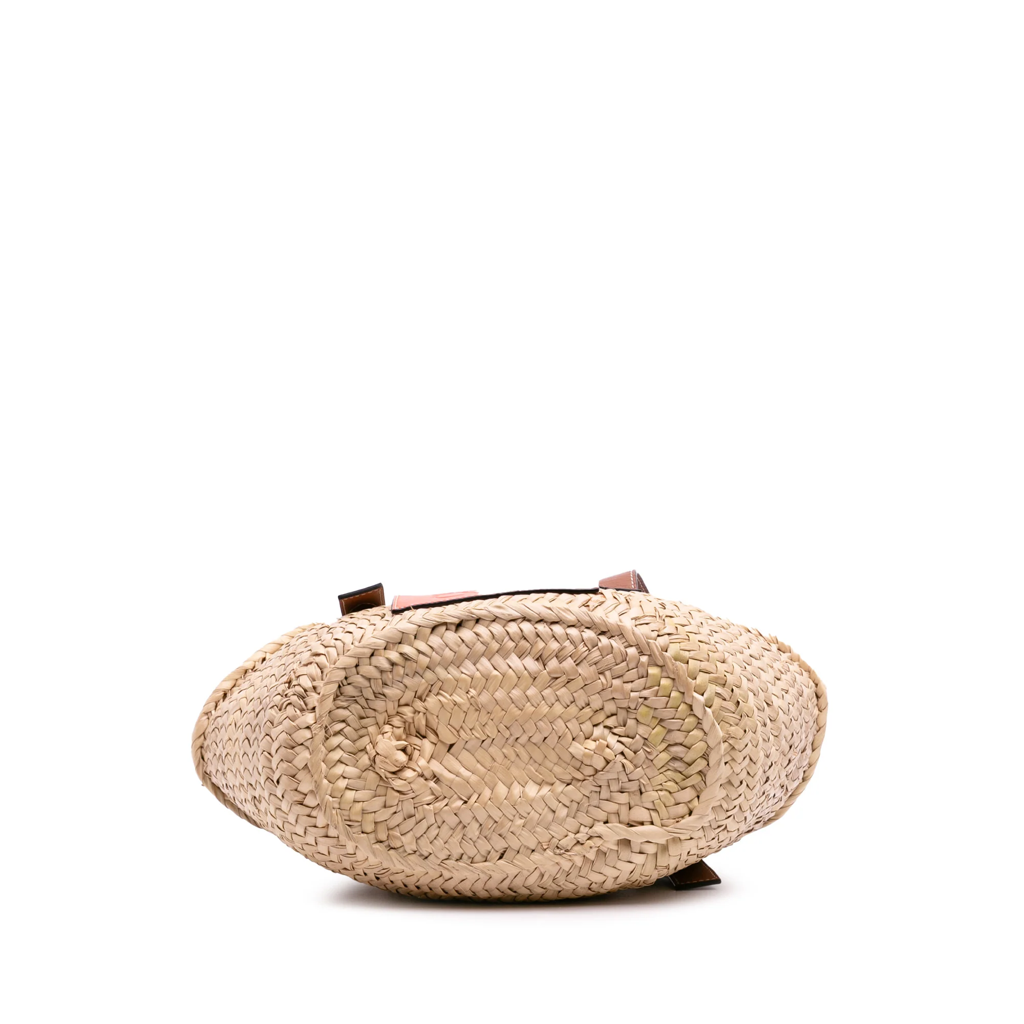 LOEWE | Pre-Owned Small Raffia Basket Tote | Beige - Image 3