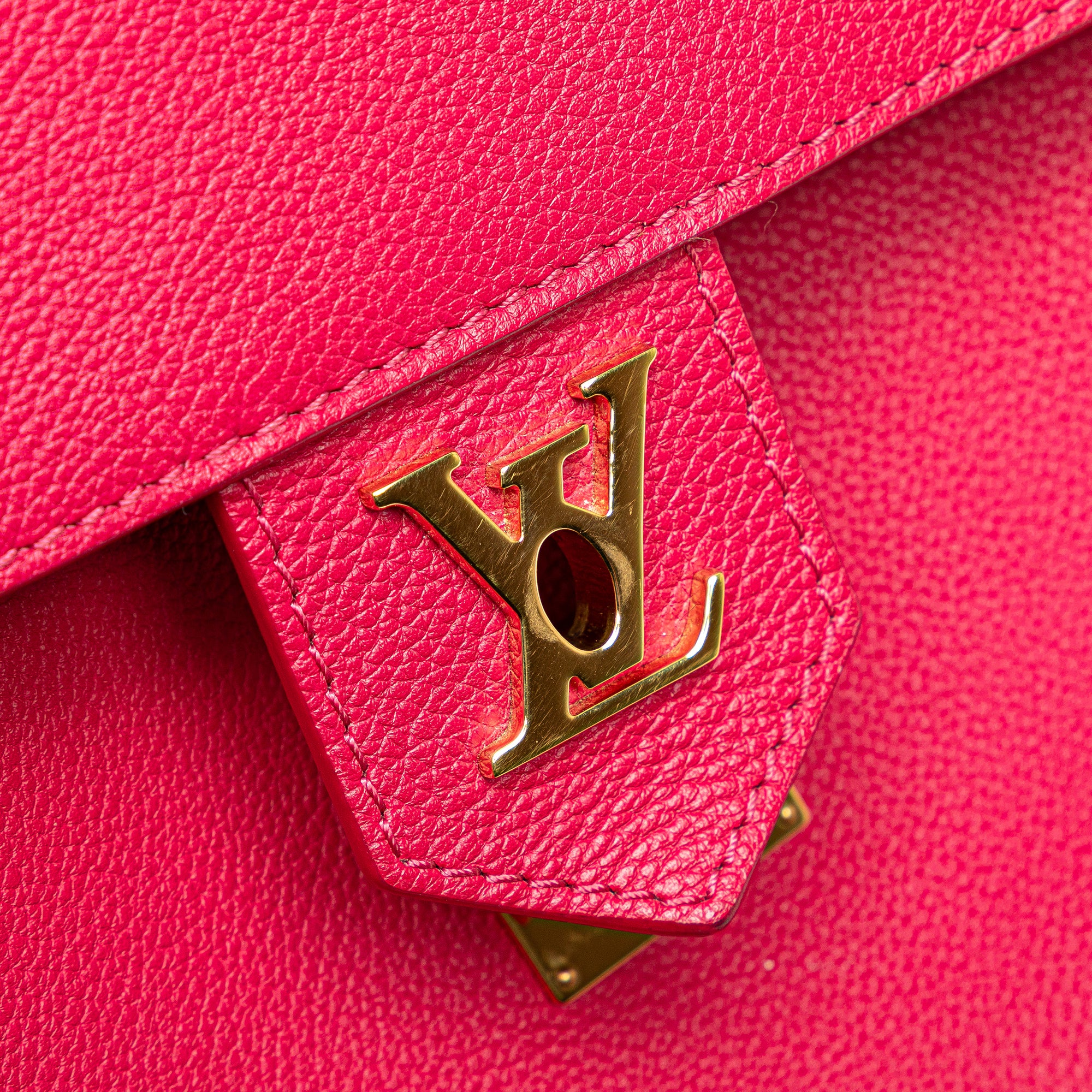 Louis Vuitton | Pre-Owned Calfskin Lockme PM | Pink/Dark Pink - Image 9