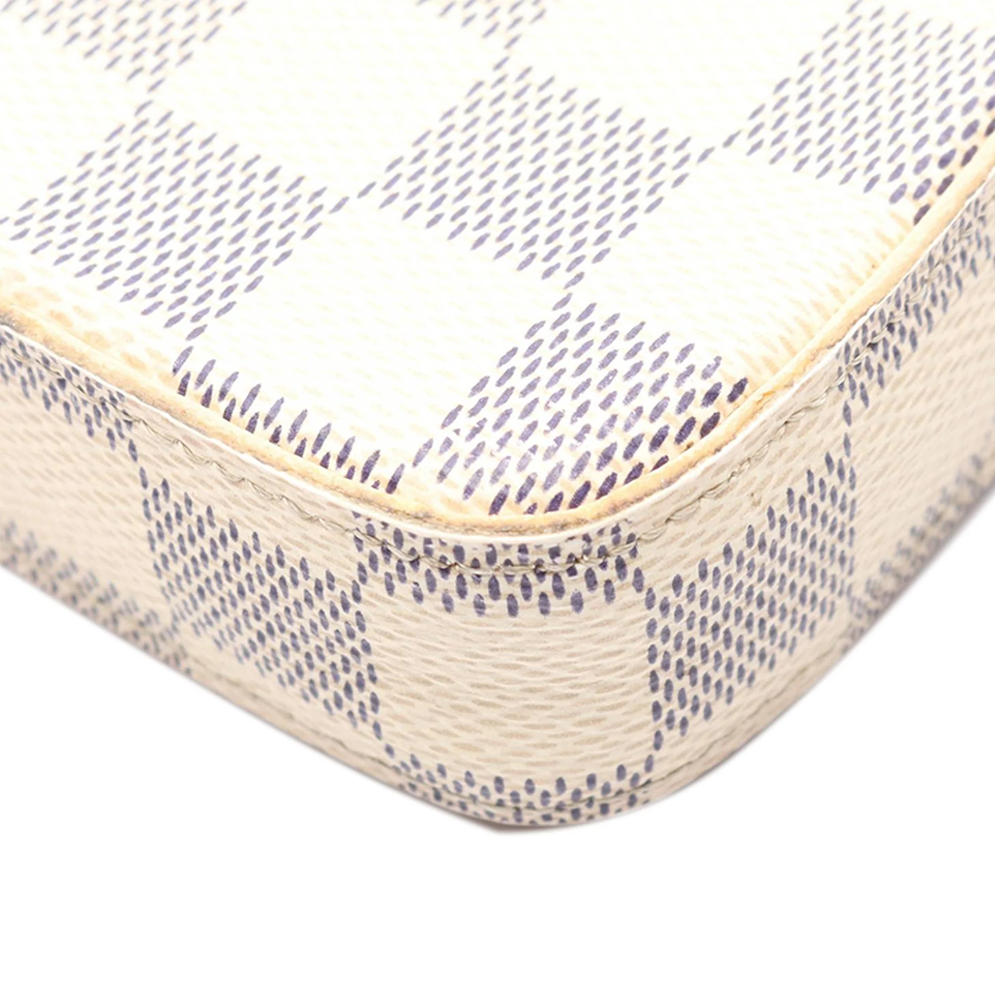 Louis Vuitton | Pre-Owned Damier Azur Pochette Felicie | White - Image 10