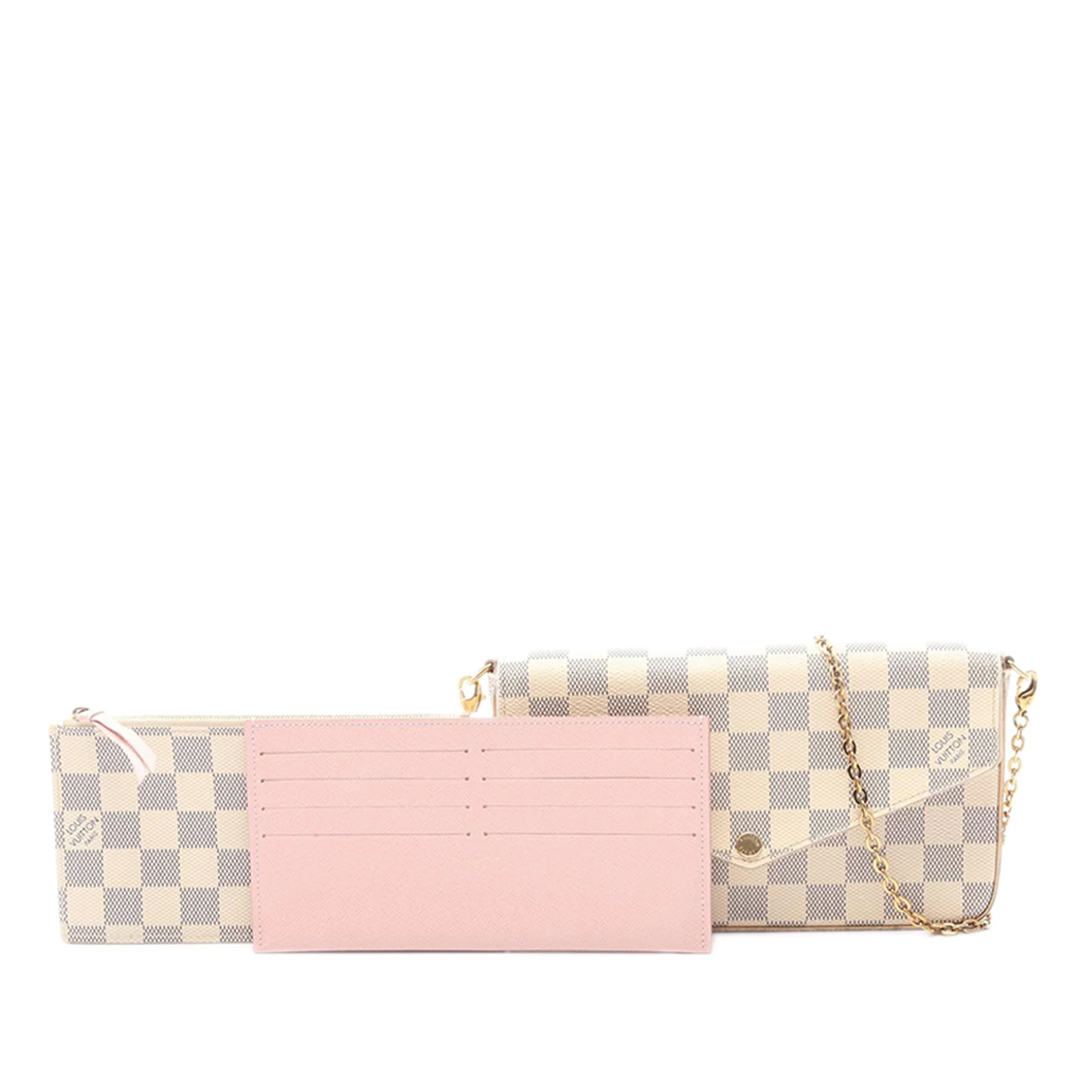 Louis Vuitton | Pre-Owned Damier Azur Pochette Felicie | White - Image 4