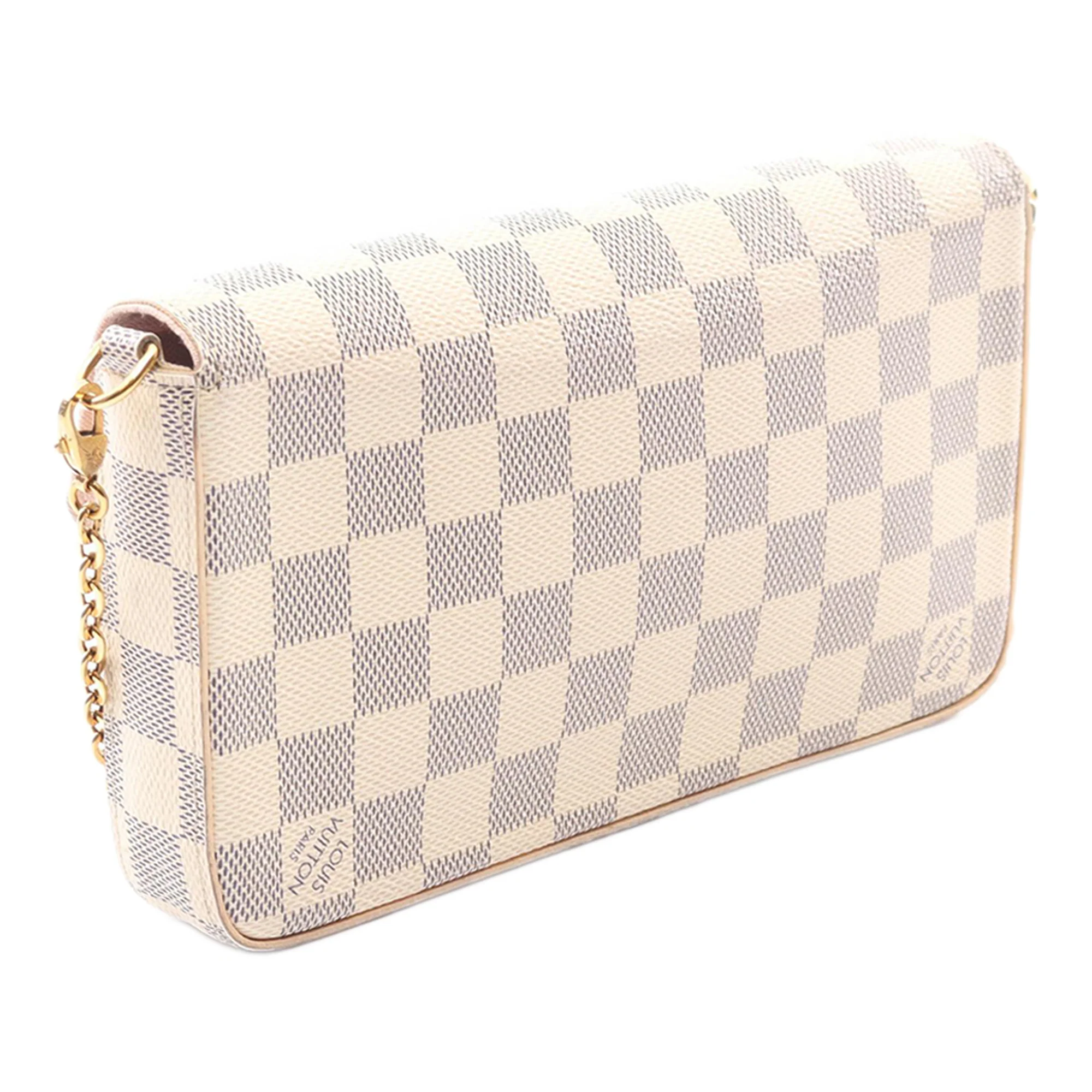 Louis Vuitton | Pre-Owned Damier Azur Pochette Felicie | White - Image 5
