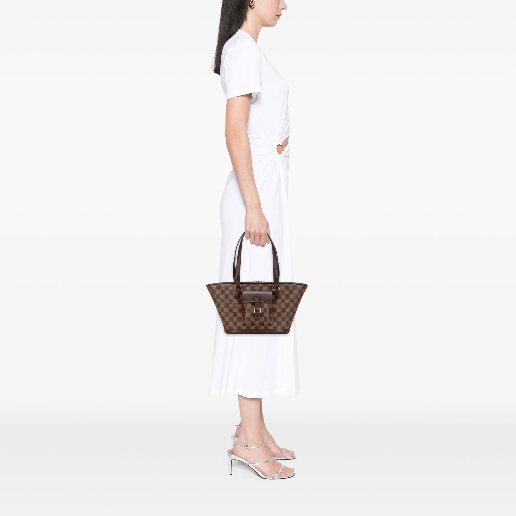 Louis Vuitton | Pre-Owned Damier Ebene Manosque PM | Brown - Image 3