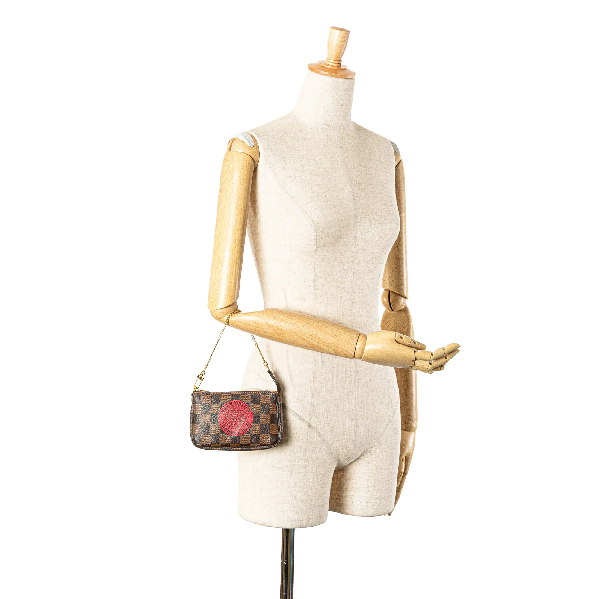Louis Vuitton | Pre-Owned Damier Ebene Trunks and Bags Mini Pochette Accessoires - I | Brown - Image 2
