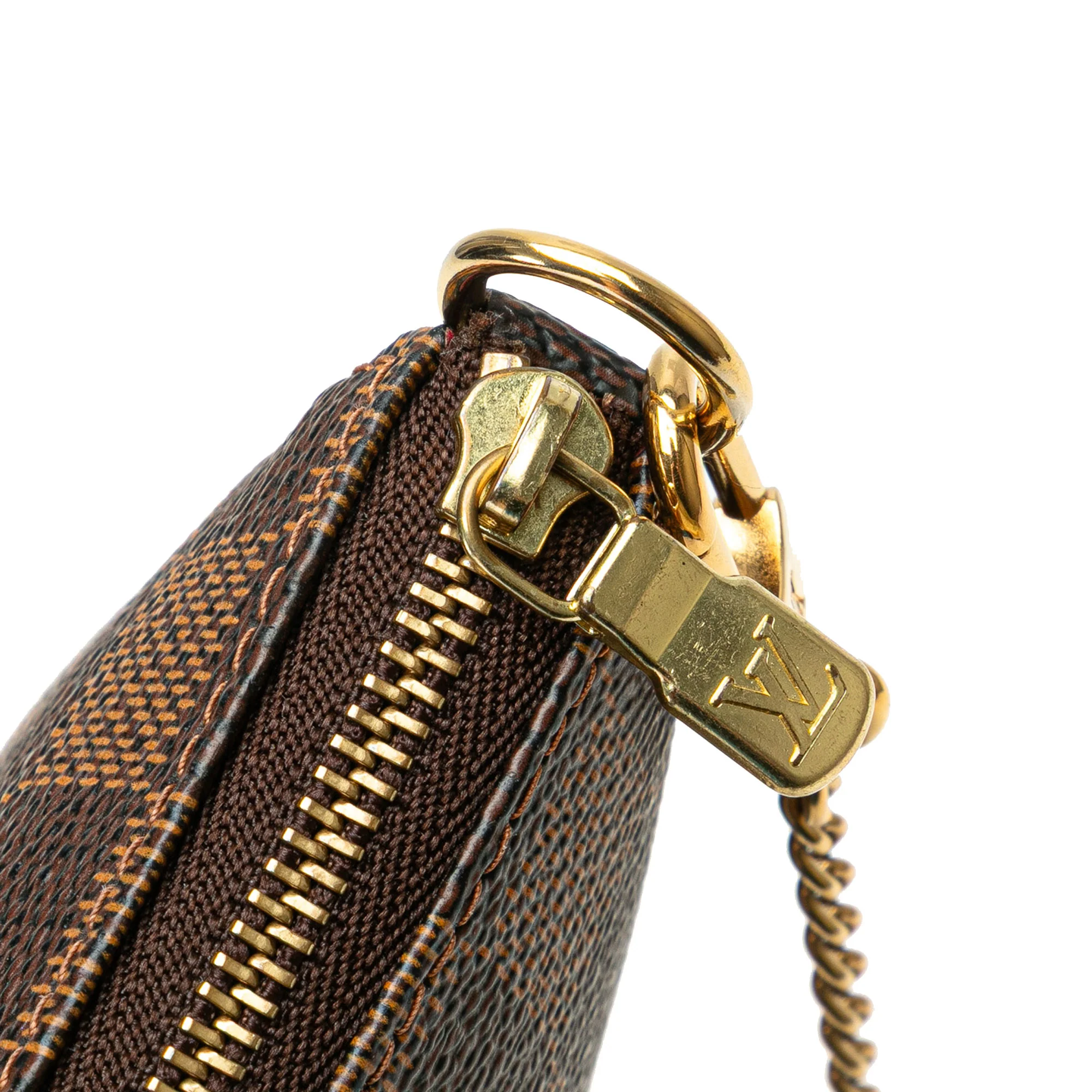 Louis Vuitton | Pre-Owned Damier Ebene Trunks and Bags Mini Pochette Accessoires - I | Brown - Image 8