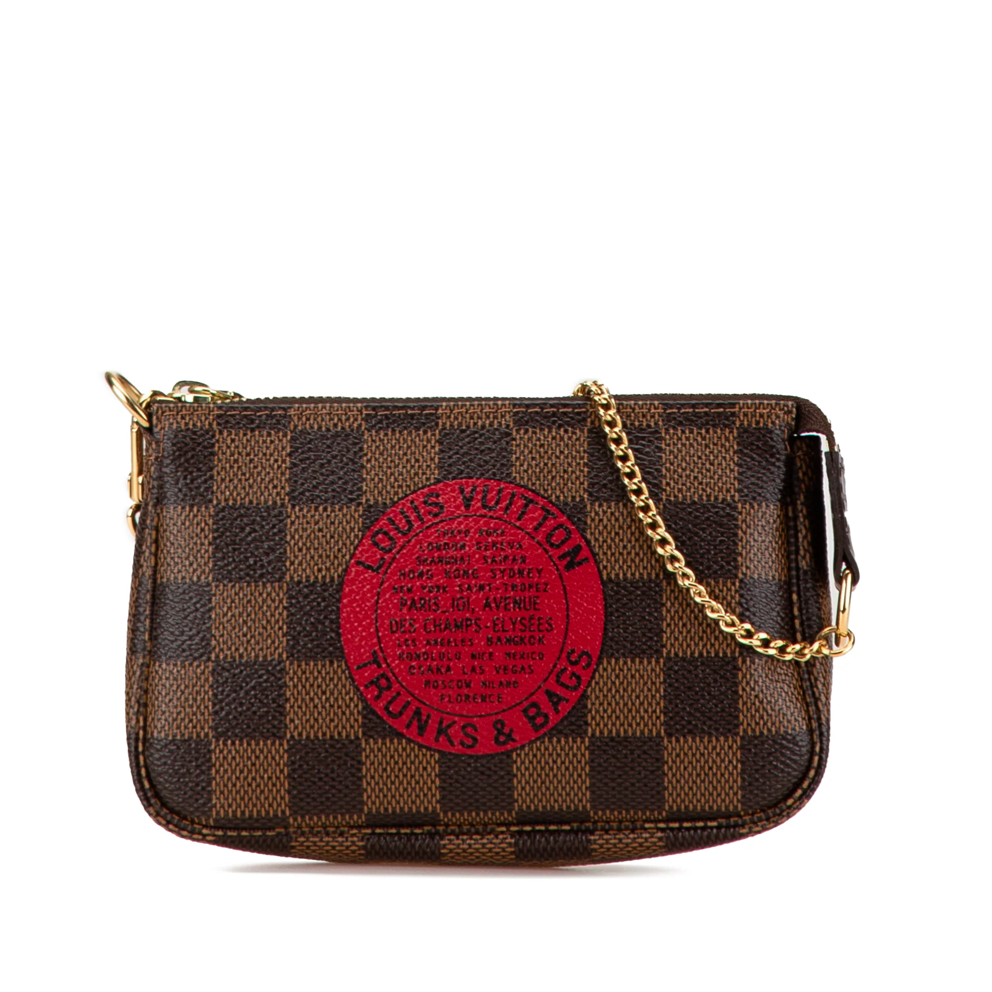 Louis Vuitton | Pre-Owned Damier Ebene Trunks and Bags Mini Pochette Accessoires - IV | Brown