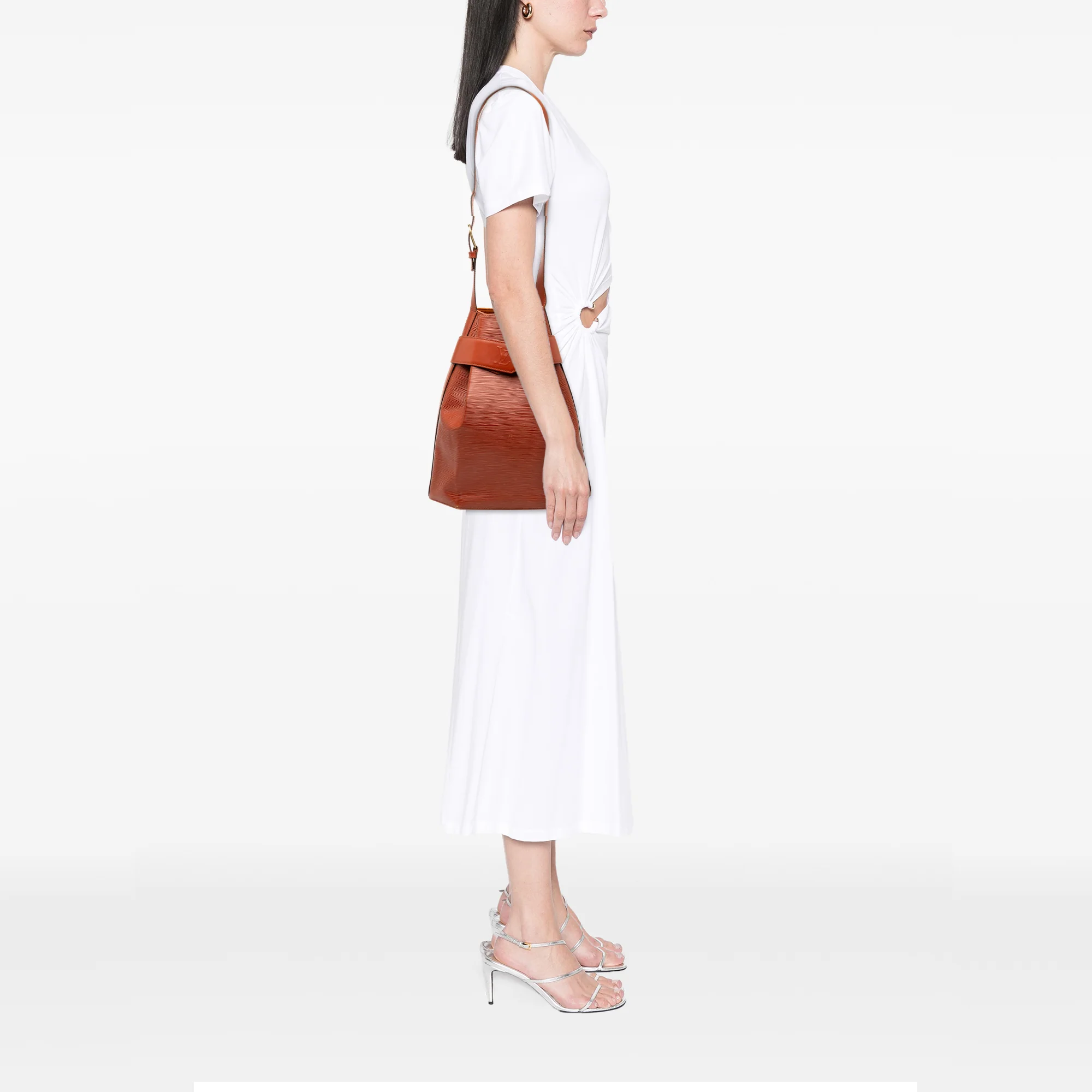 Louis Vuitton | Pre-Owned Epi Sac D Epaule GM | Brown - Image 8
