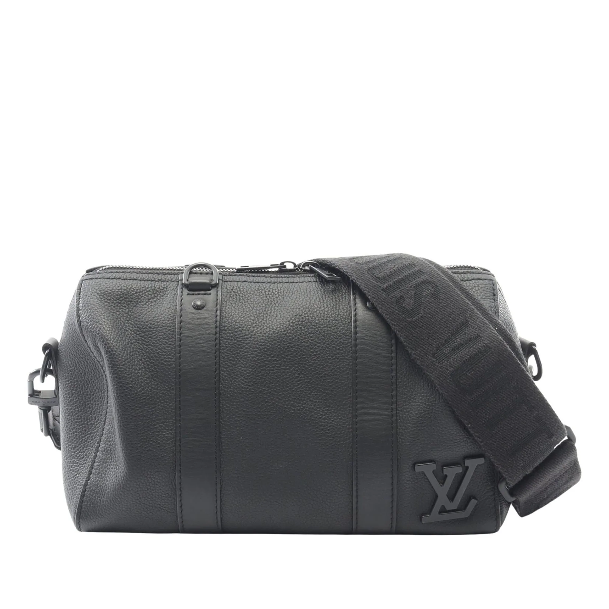 Louis Vuitton | Pre-Owned Grained Leather City Keepall | Black