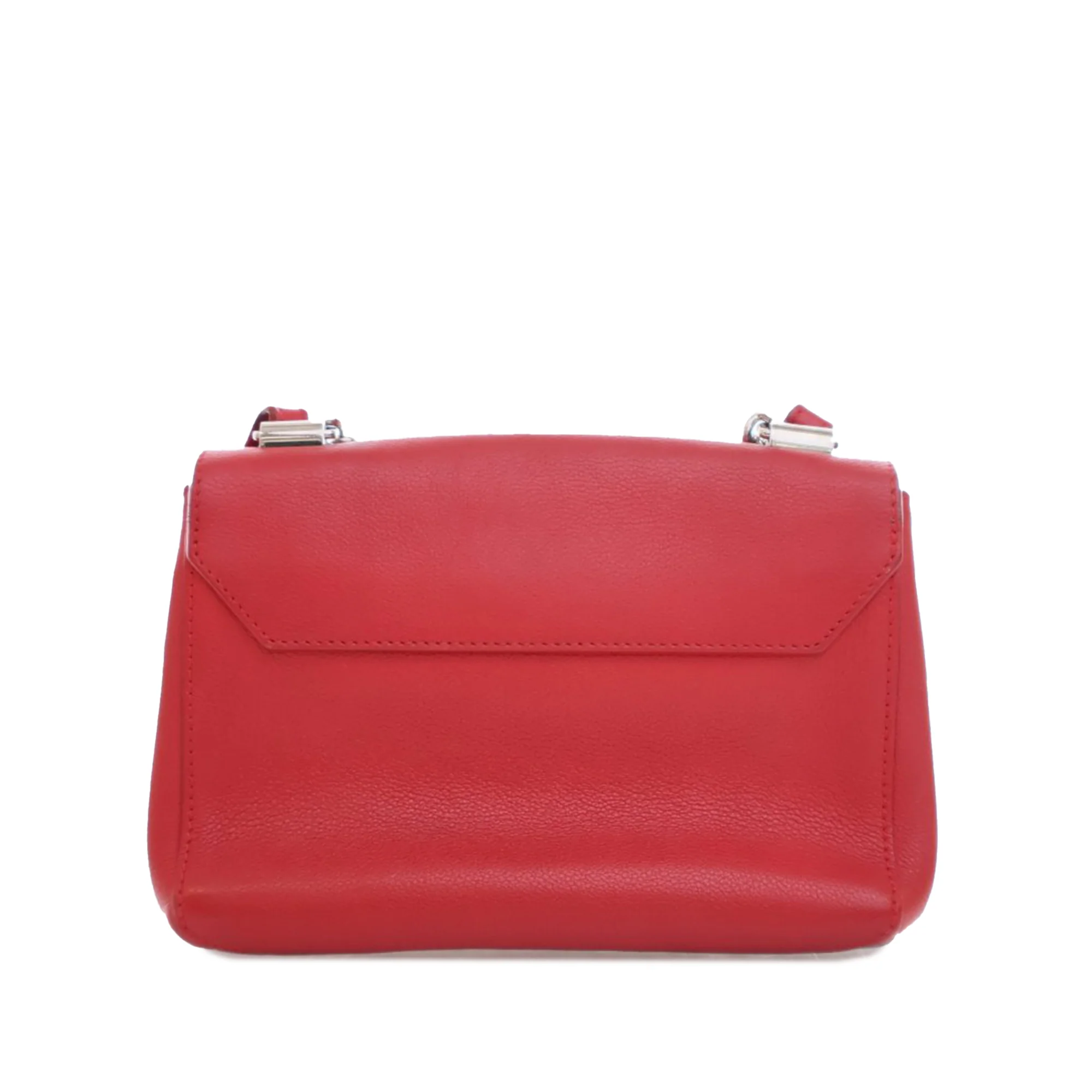 Louis Vuitton | Pre-Owned Leather Lockme II BB | Red - Image 4