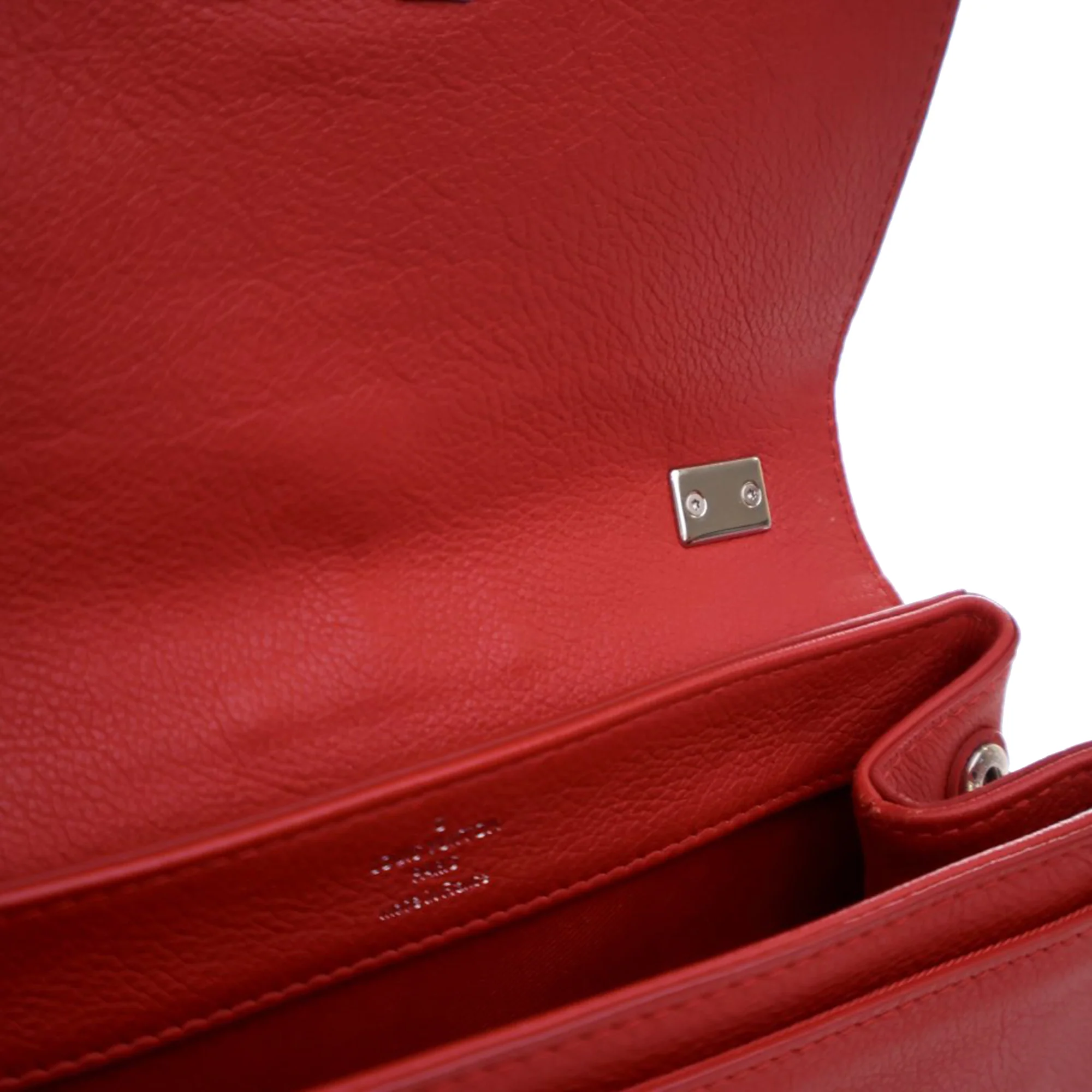 Louis Vuitton | Pre-Owned Leather Lockme II BB | Red - Image 9