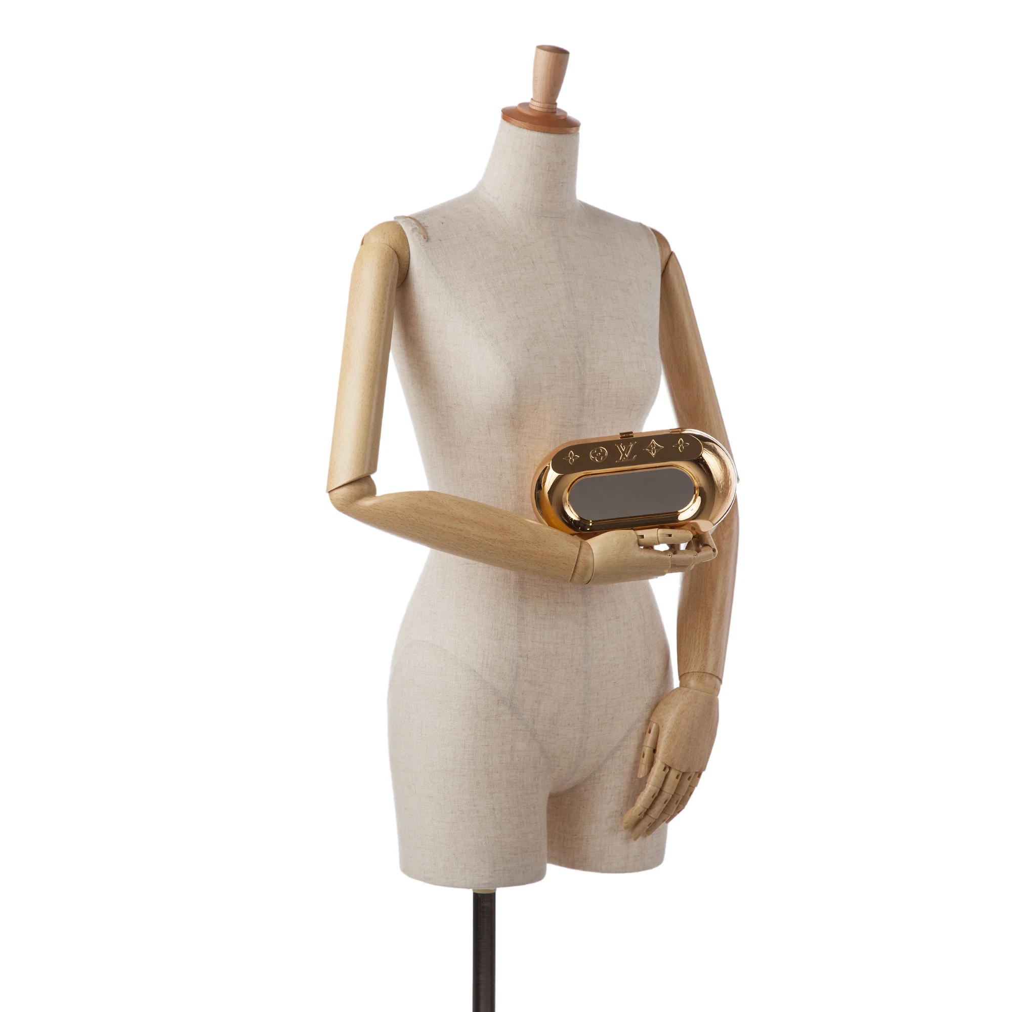 Louis Vuitton | Pre-Owned Minaudiere Shell Clutch | Gold - Image 4
