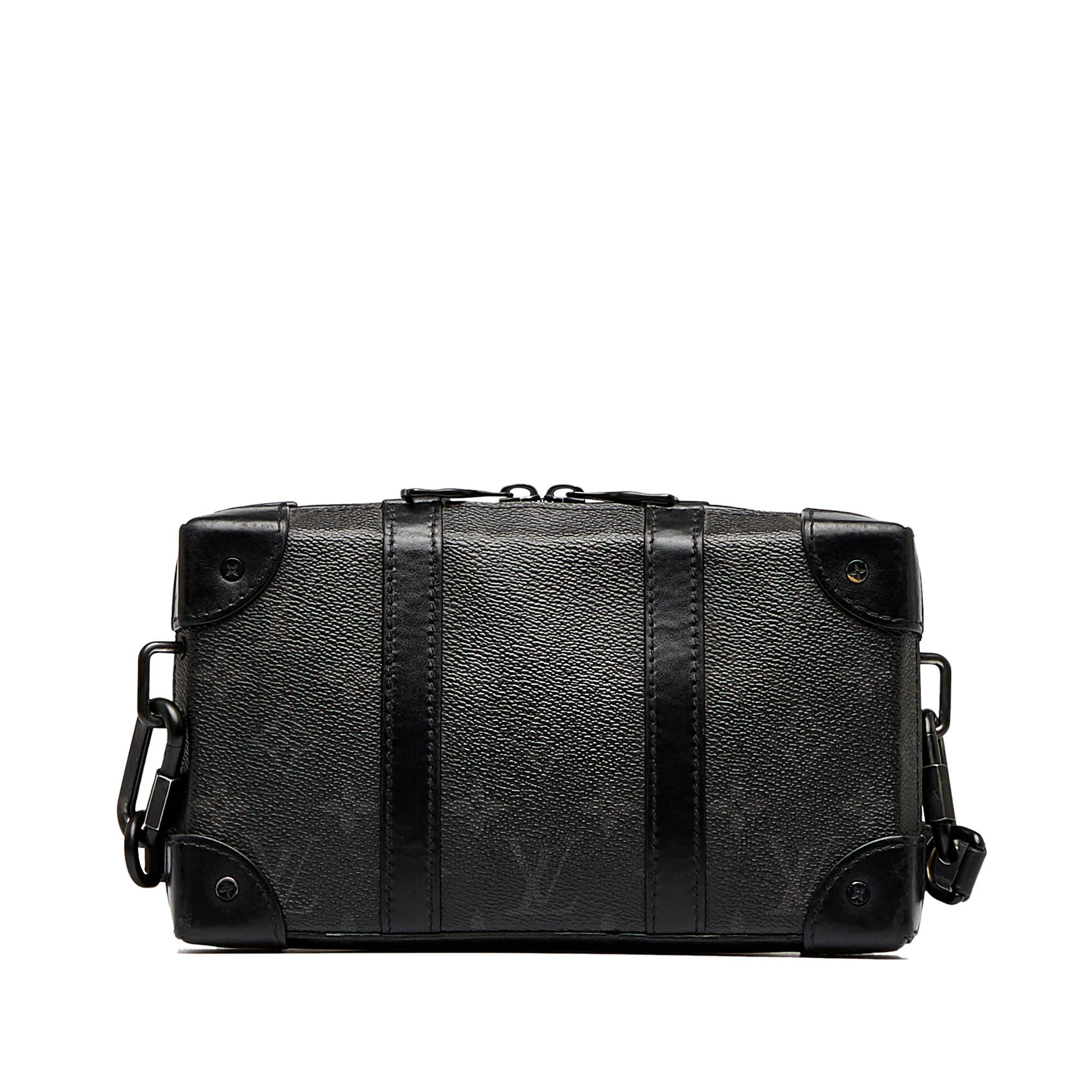 Louis Vuitton | Pre-Owned Monogram Eclipse Soft Trunk Wallet Crossbody | Black - Image 4
