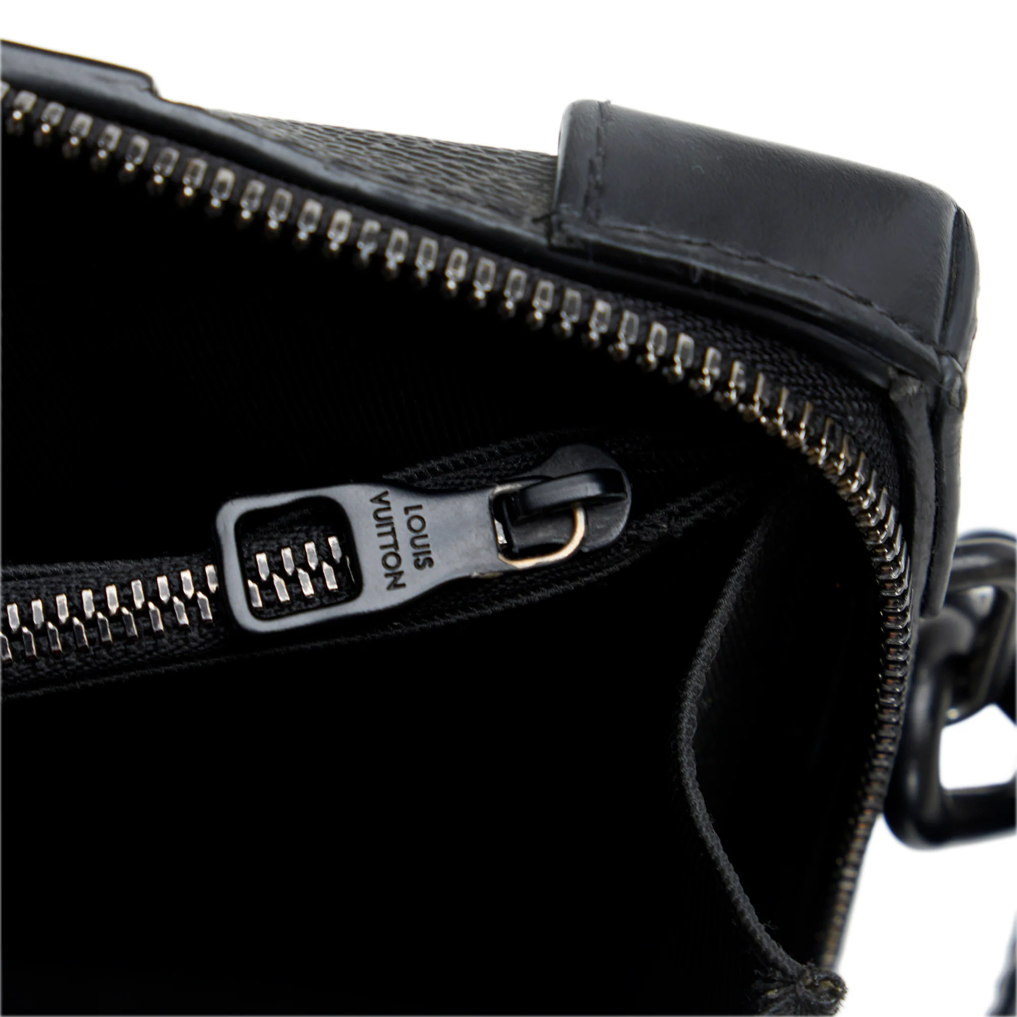 Louis Vuitton | Pre-Owned Monogram Eclipse Soft Trunk Wallet Crossbody | Black - Image 8