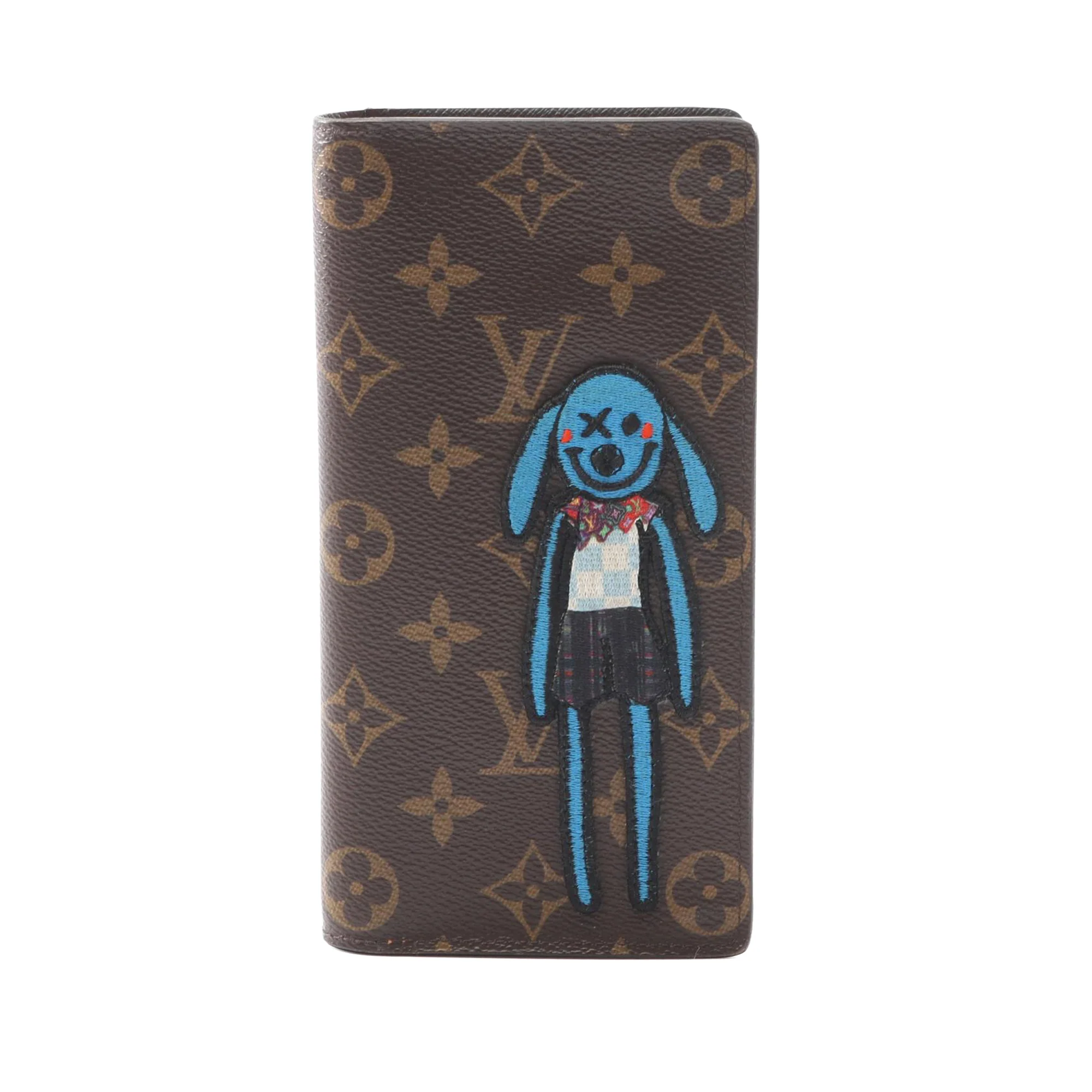Louis Vuitton | Pre-Owned Monogram Embroidered Cartoon LV Friends Brazza Wallet | Brown