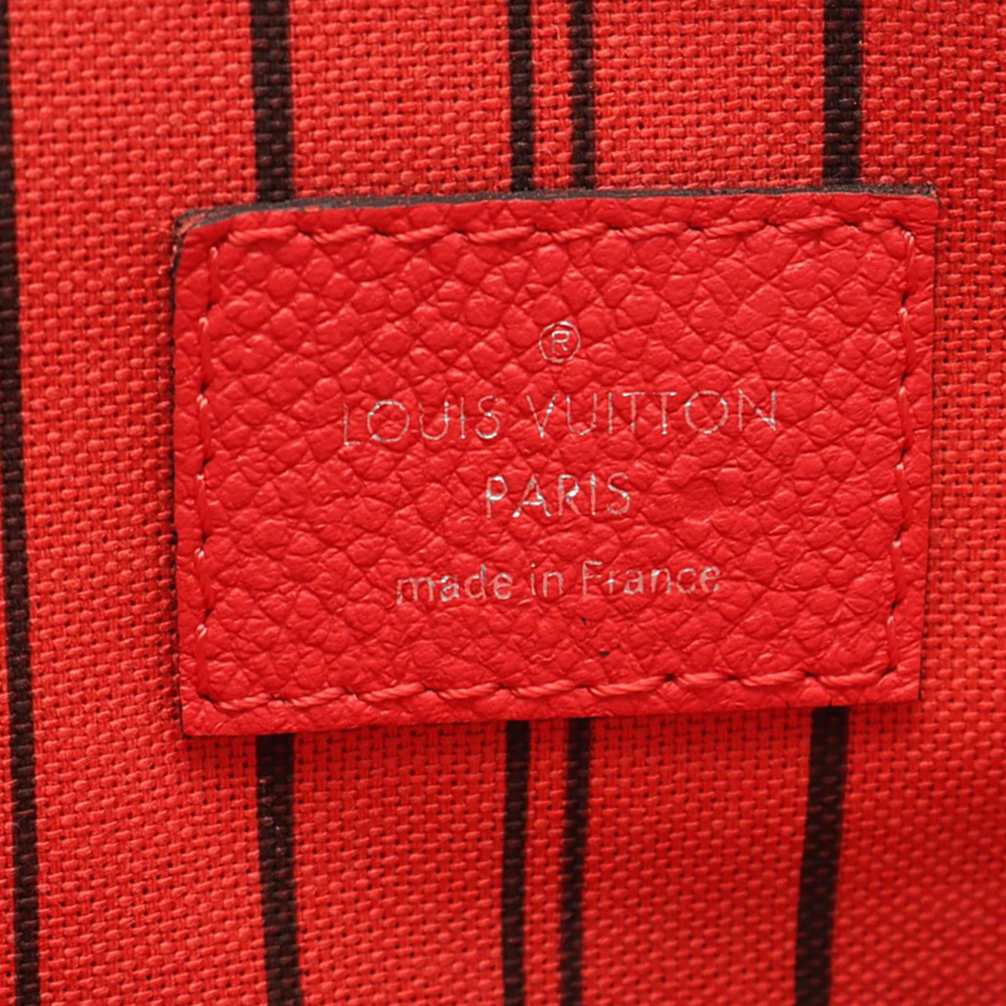 Louis Vuitton | Pre-Owned Monogram Empreinte Mini Pont Neuf | Red - Image 4
