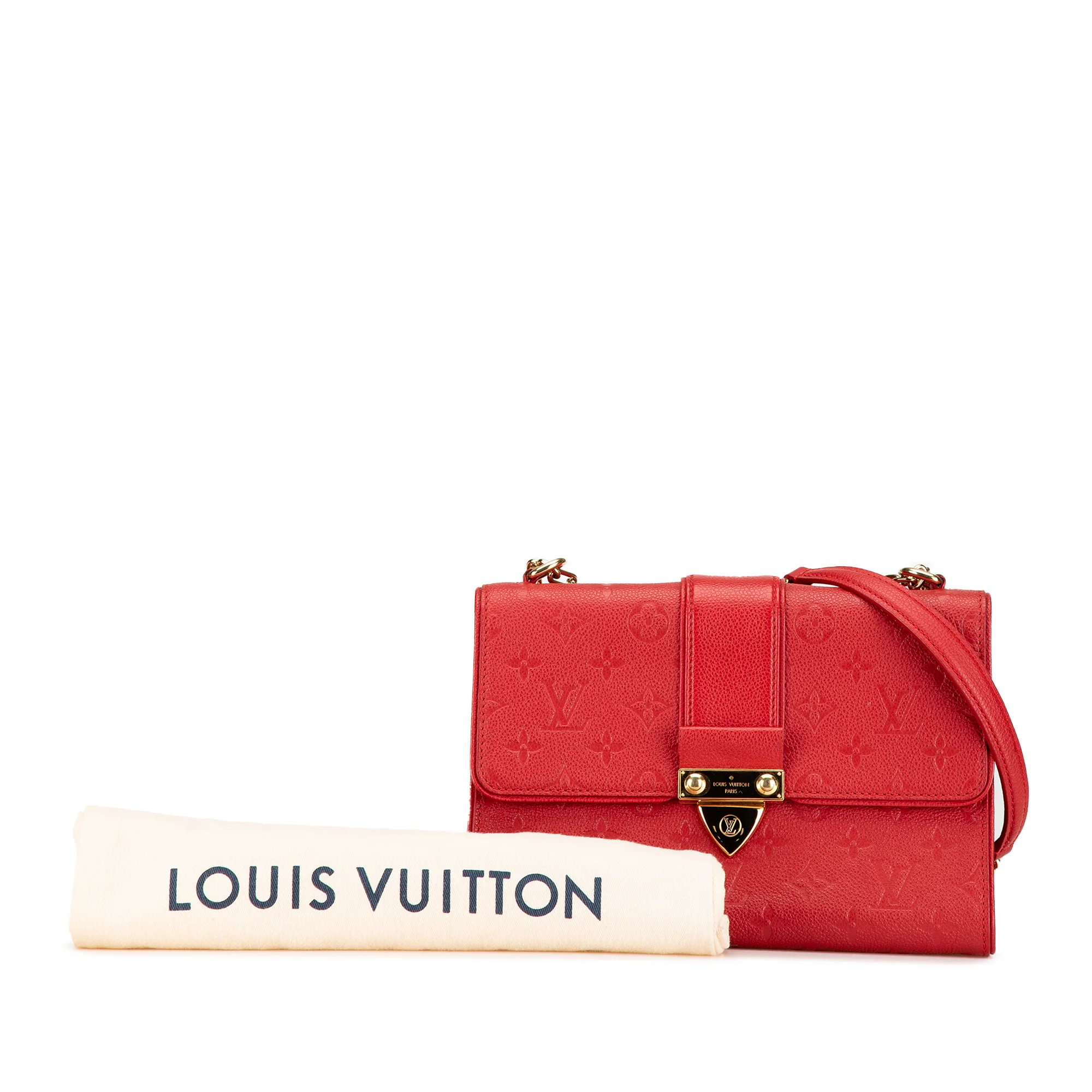 Louis Vuitton | Pre-Owned Monogram Empreinte Saint Sulpice BB | Red - Image 8