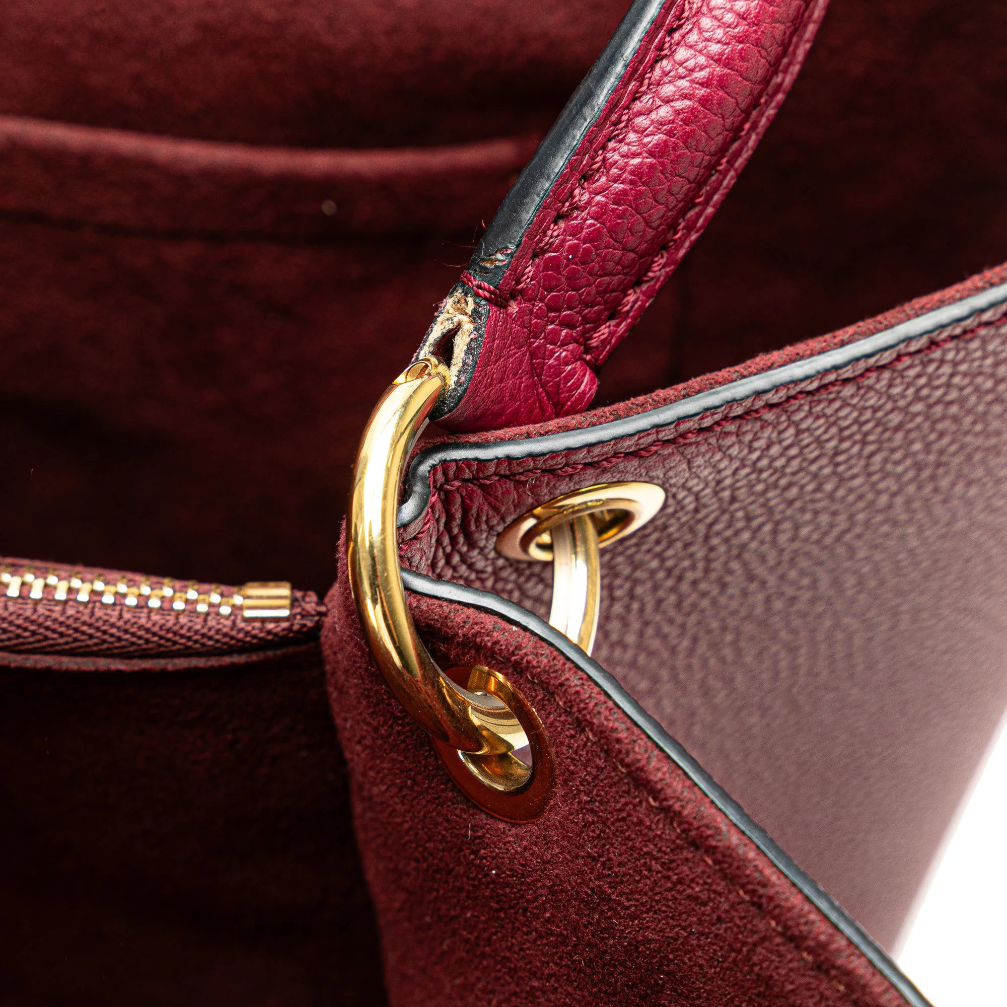 Louis Vuitton | Pre-Owned Monogram Empreinte Trocadero | Red/Bordeau - Image 12