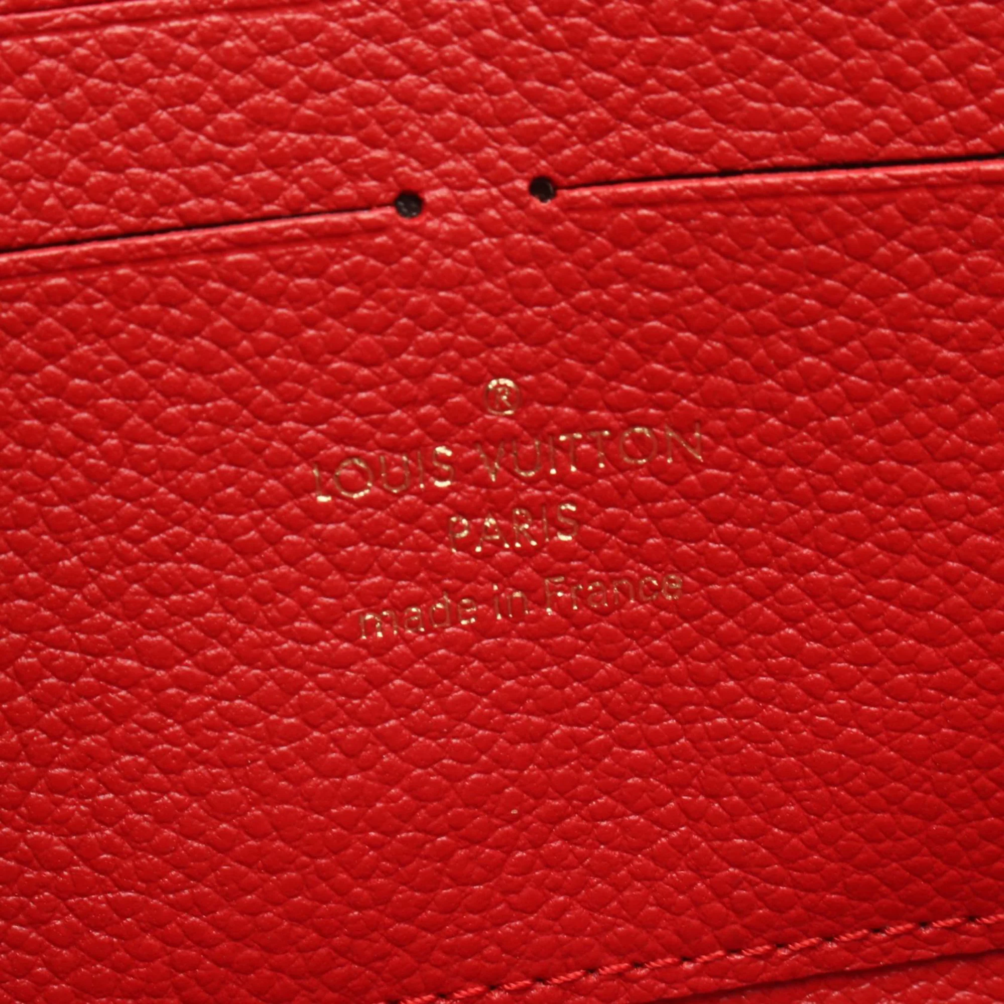 Louis Vuitton | Pre-Owned Monogram Empreinte Zippy Wallet | Red - Image 5