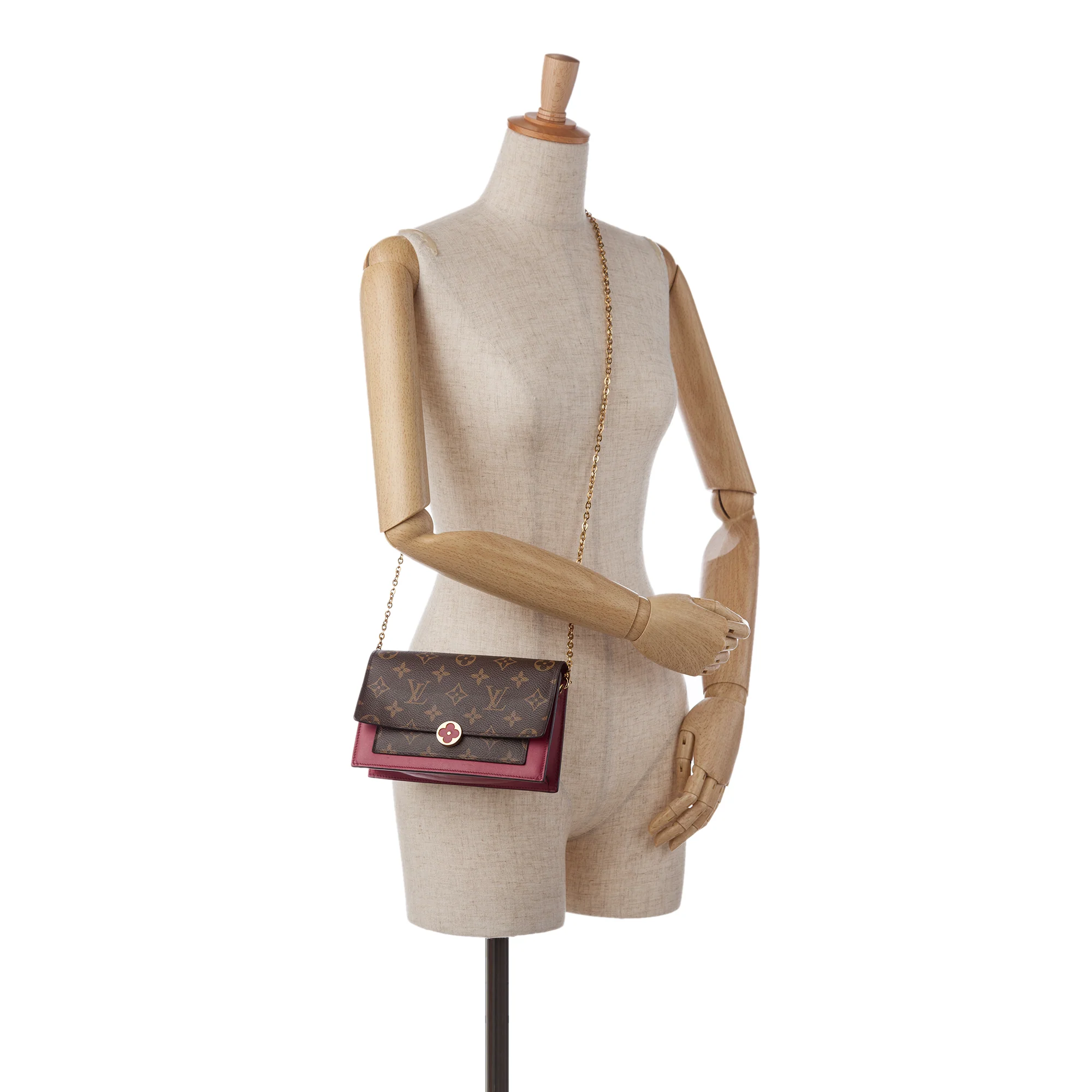 Louis Vuitton | Pre-Owned Monogram Flore Wallet On Chain | Brown - Image 6