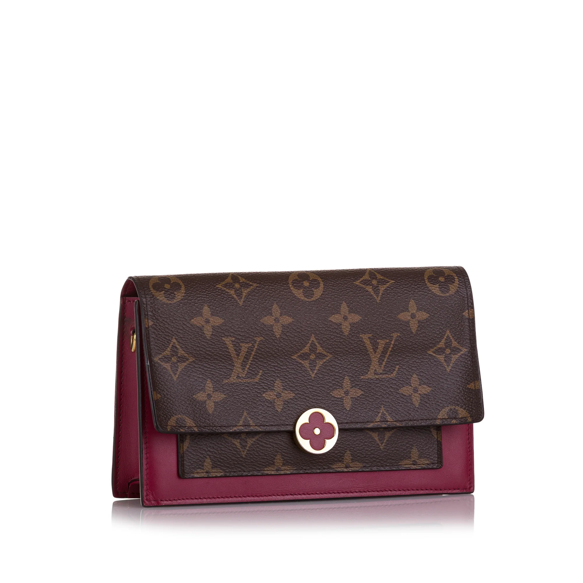 Louis Vuitton | Pre-Owned Monogram Flore Wallet On Chain | Brown - Image 8
