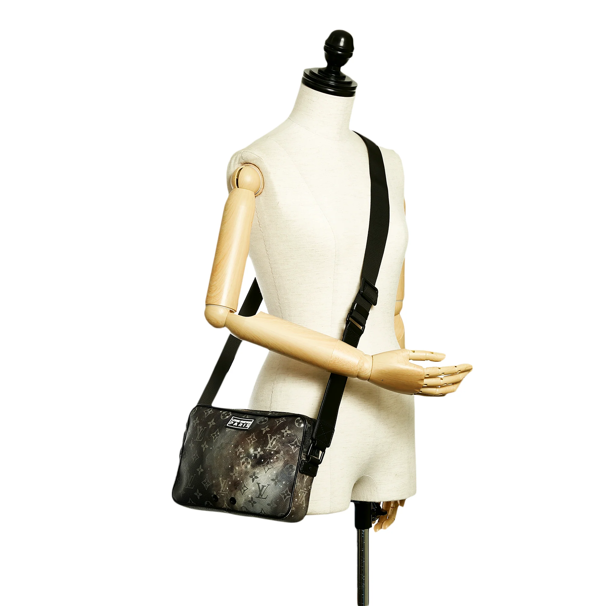 Louis Vuitton | Pre-Owned Monogram Galaxy Alpha Hobo | Black/Gray - Image 10
