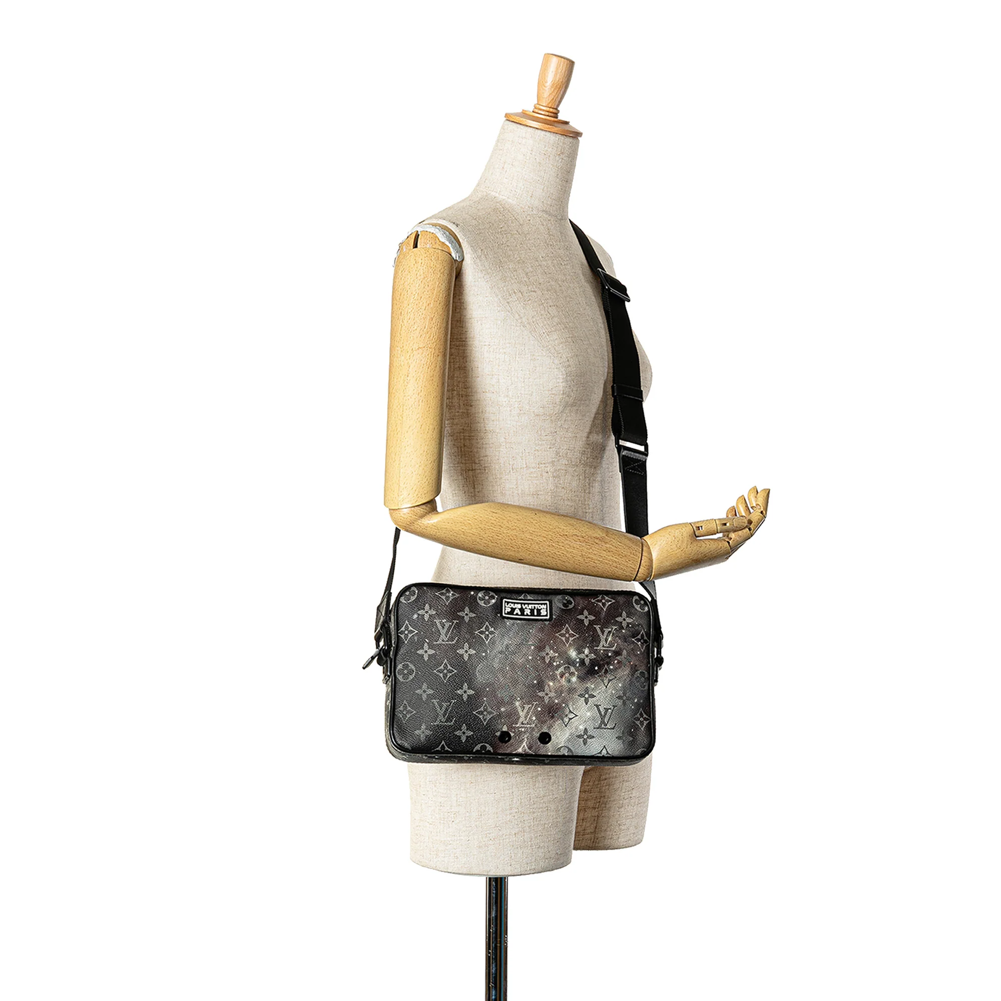 Louis Vuitton | Pre-Owned Monogram Galaxy Alpha Hobo | Black/Gray - Image 9