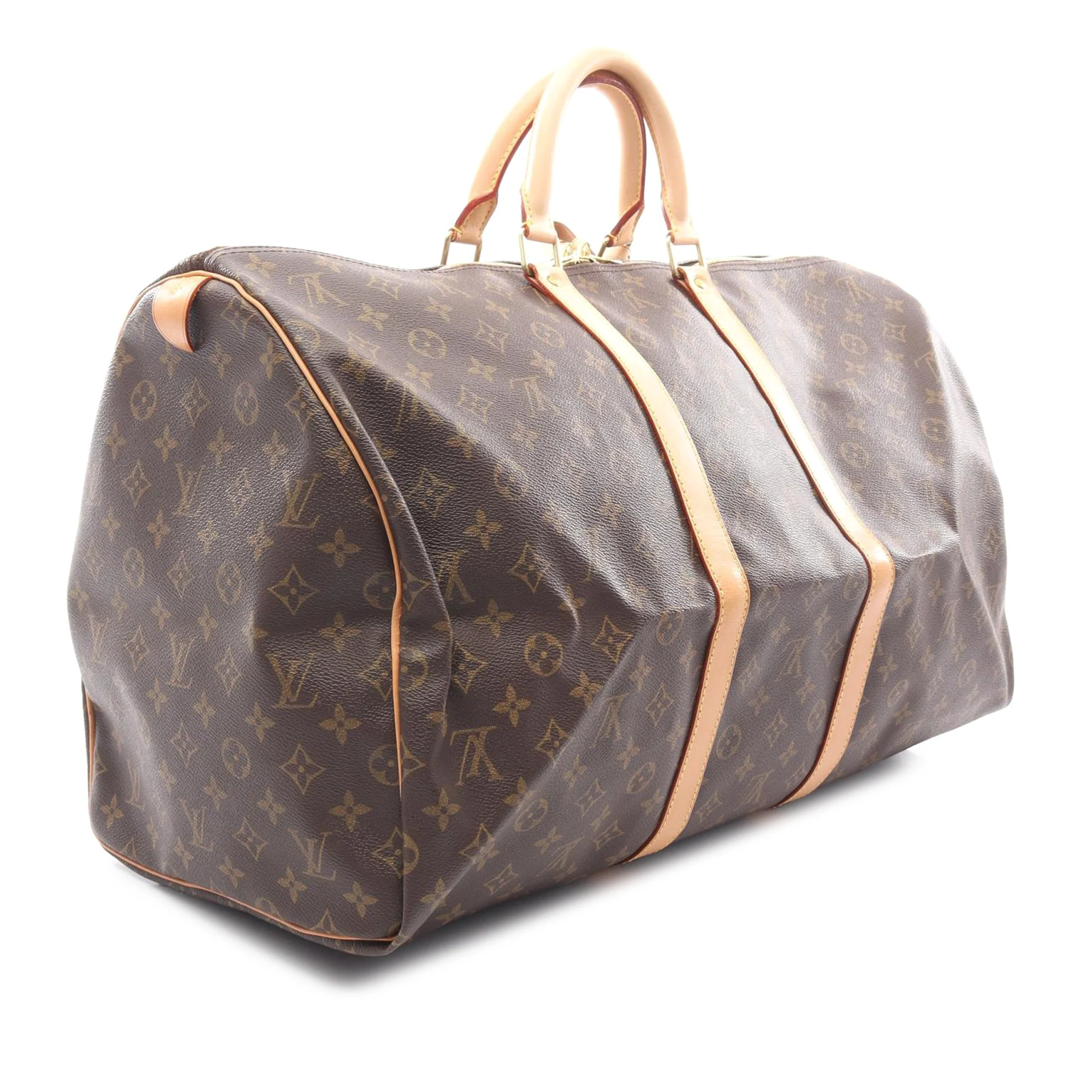 Louis Vuitton | Pre-Owned Monogram Keepall 55 - II | Brown - Image 6