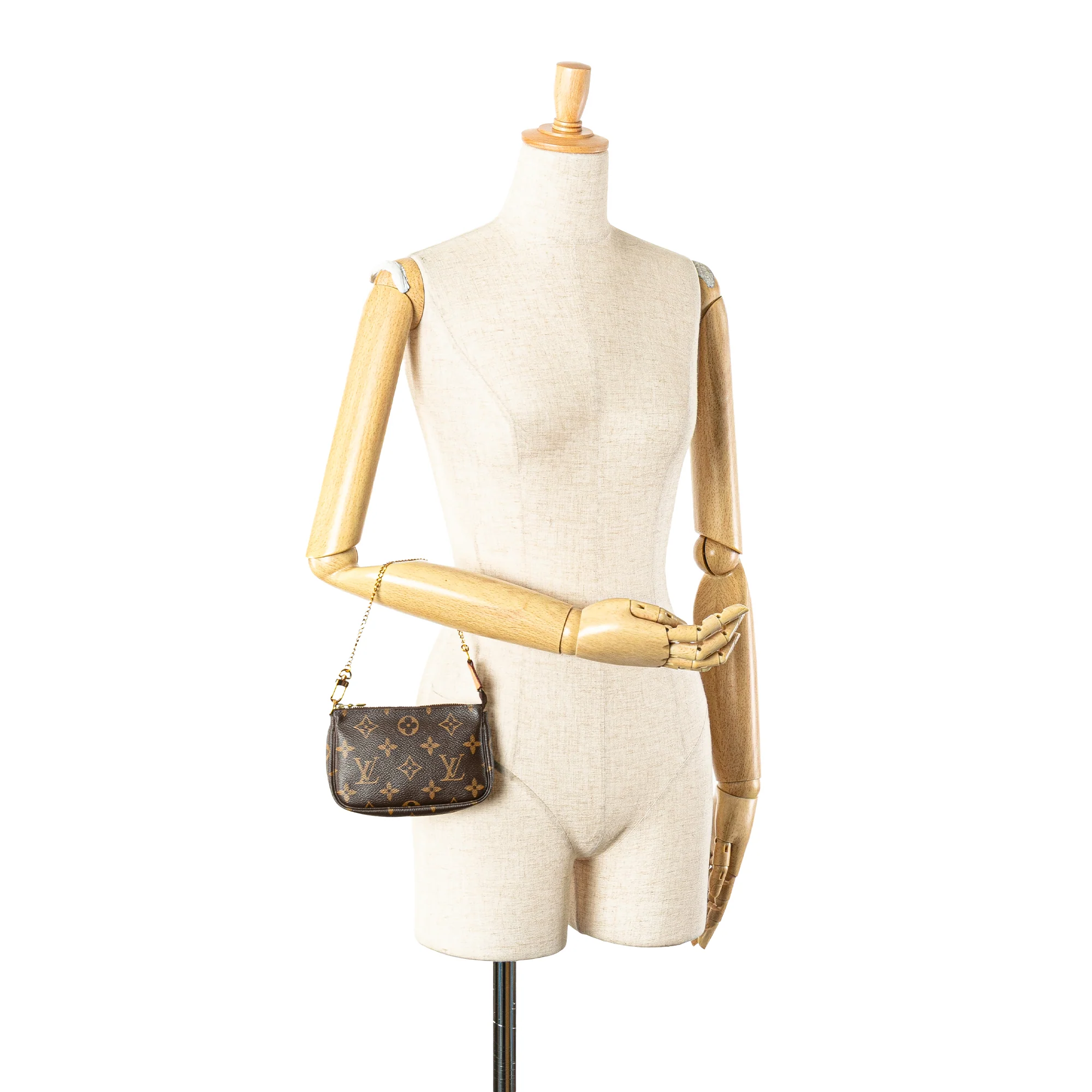 Louis Vuitton | Pre-Owned Monogram Mini Pochette Accessoires - I | Brown - Image 3