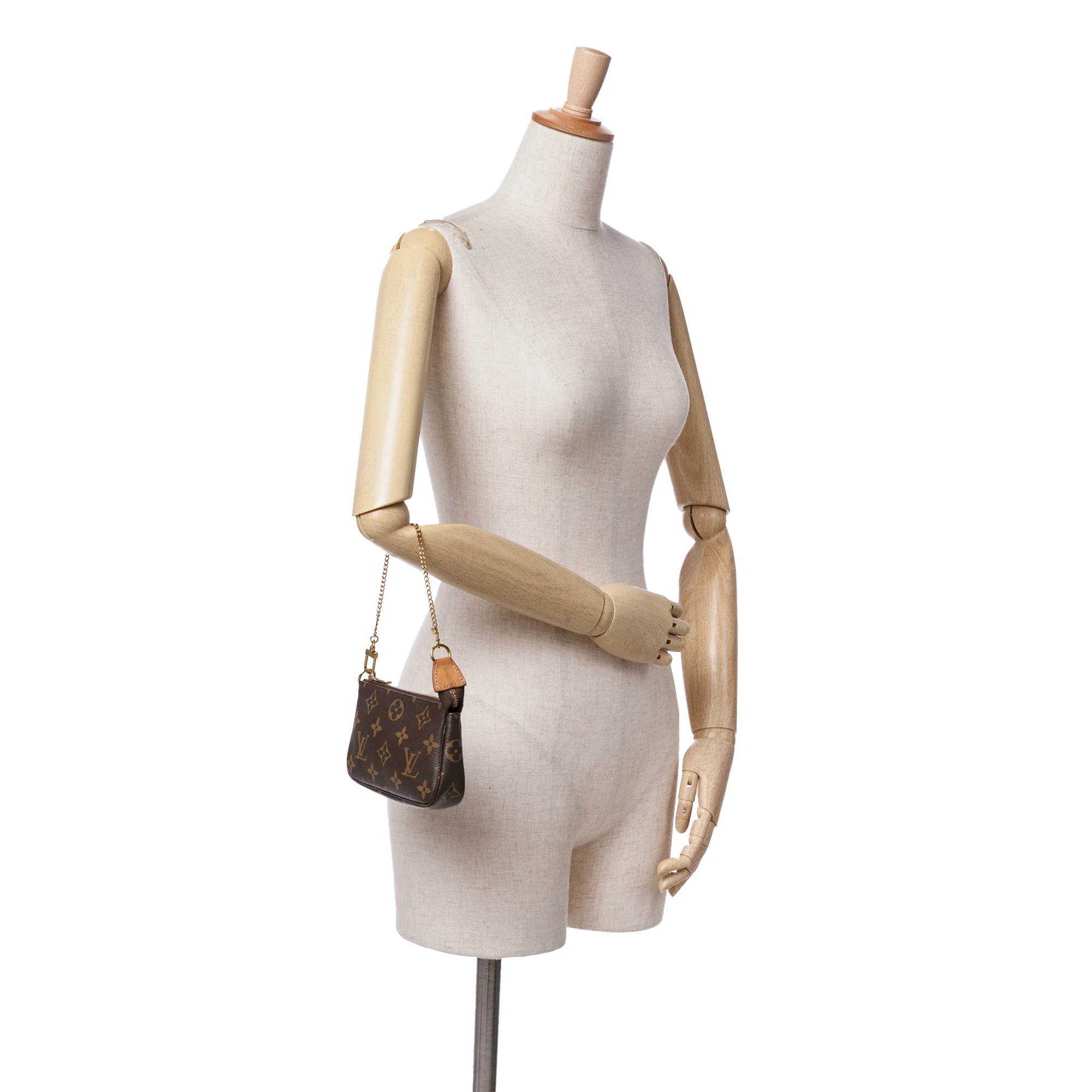 Louis Vuitton | Pre-Owned Monogram Mini Pochette Accessoires - II | Brown - Image 8