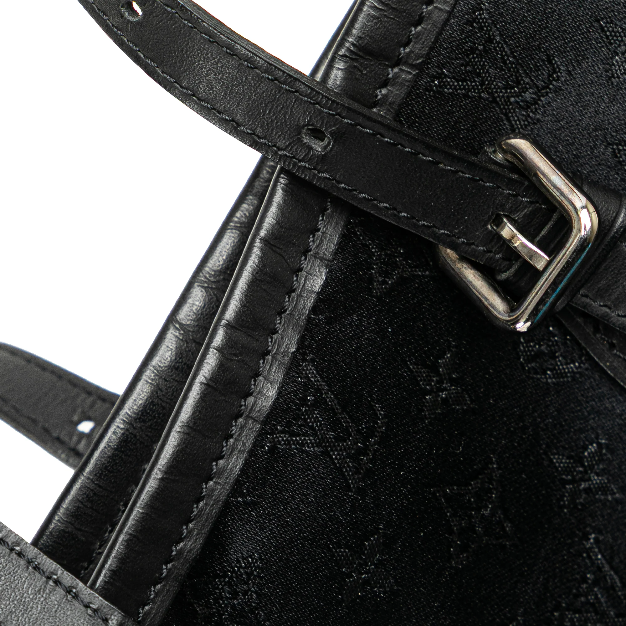 Louis Vuitton | Pre-Owned Monogram Mini Satin Bucket - I | Black - Image 11
