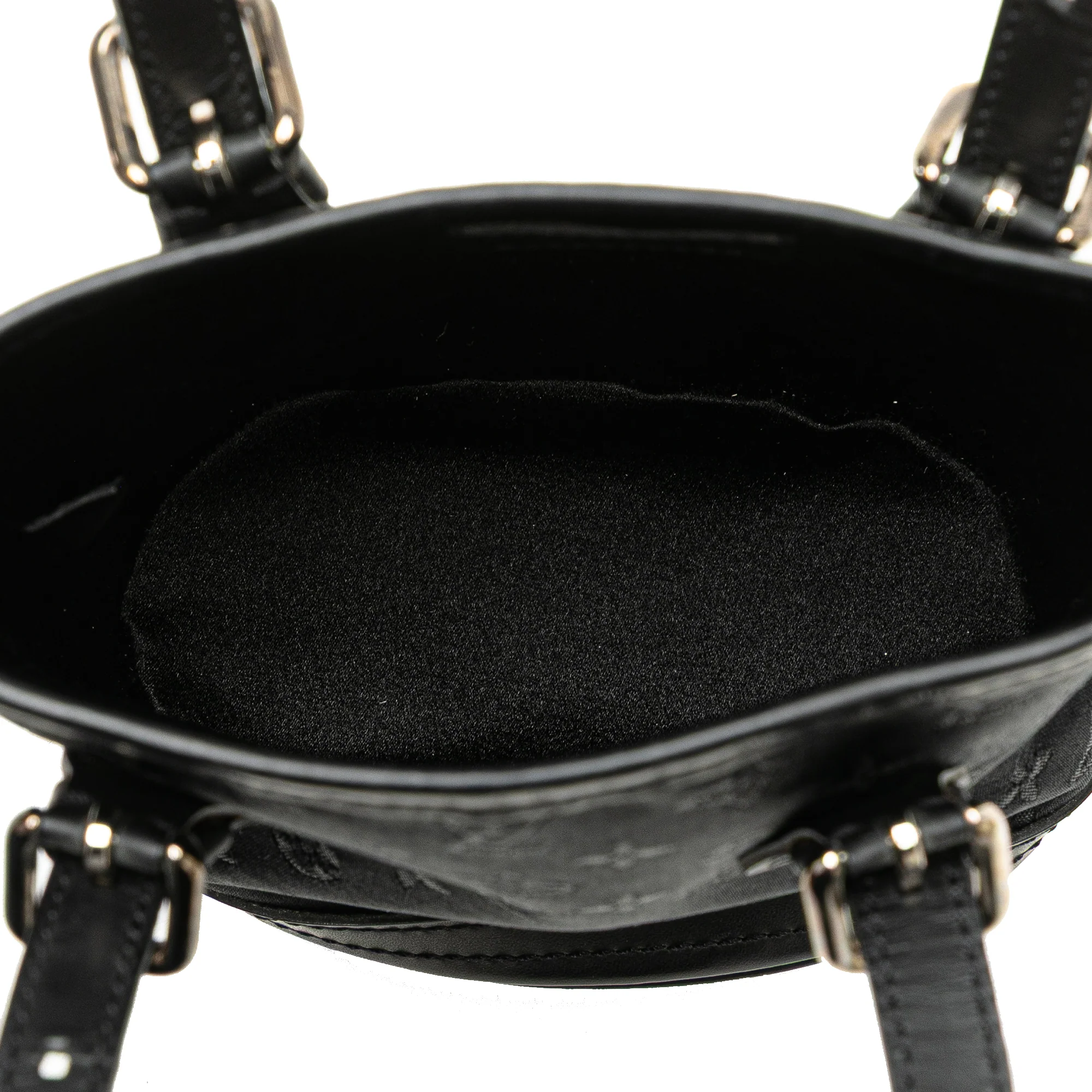 Louis Vuitton | Pre-Owned Monogram Mini Satin Bucket - I | Black - Image 6