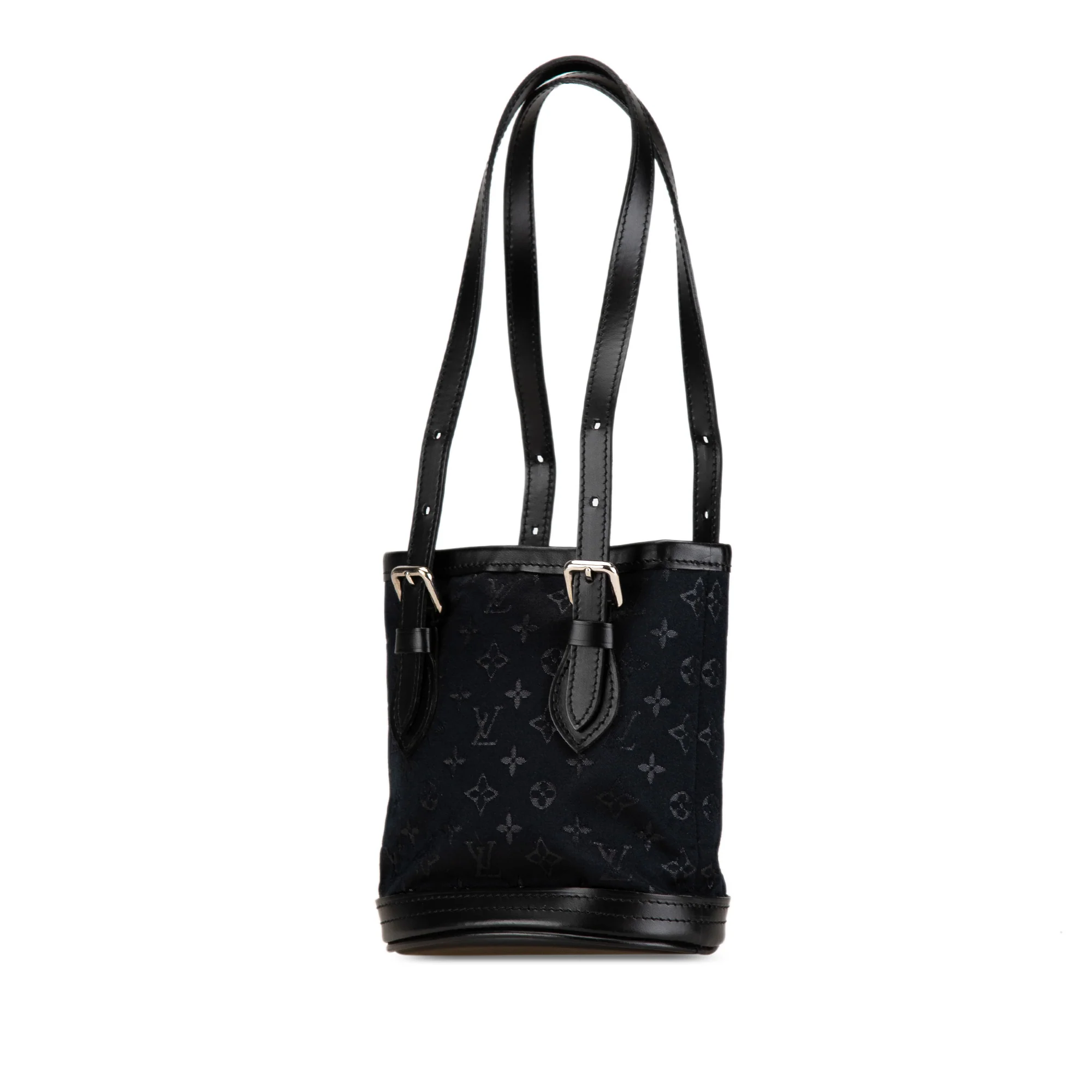 Louis Vuitton | Pre-Owned Monogram Mini Satin Bucket - II | Black - Image 2