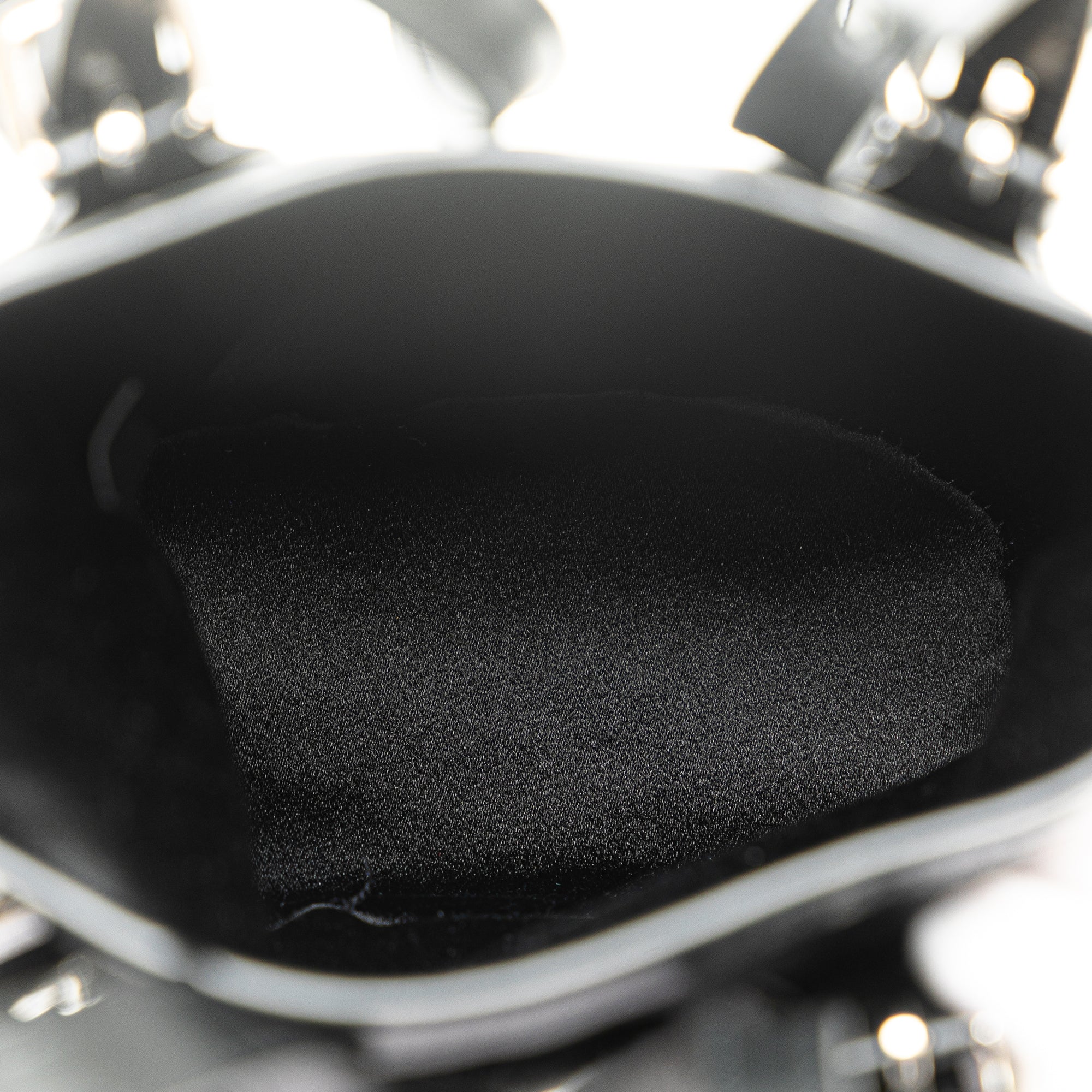 Louis Vuitton | Pre-Owned Monogram Mini Satin Bucket - II | Black - Image 4