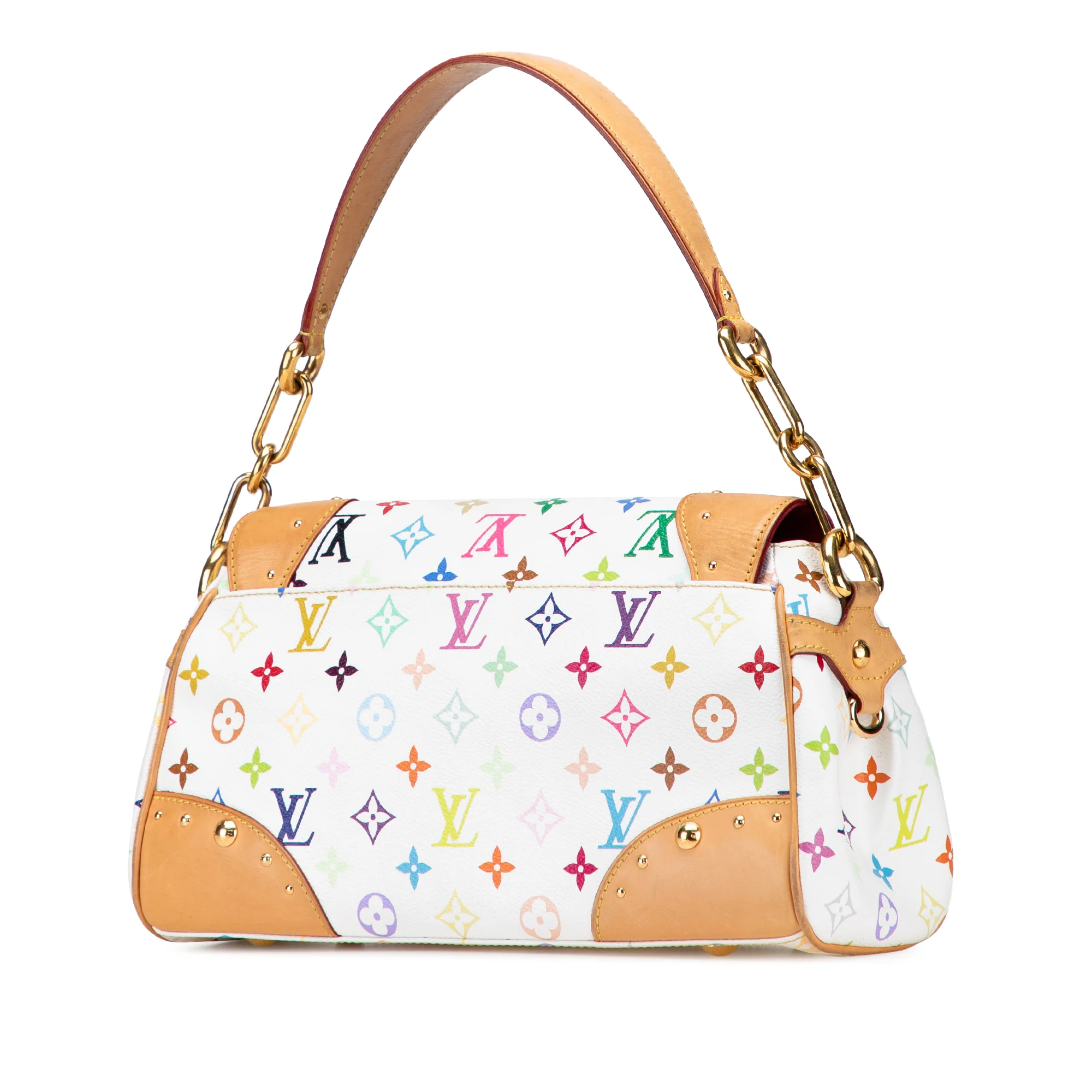 Louis Vuitton | Pre-Owned Monogram Multicolore Beverly MM | White - Image 4