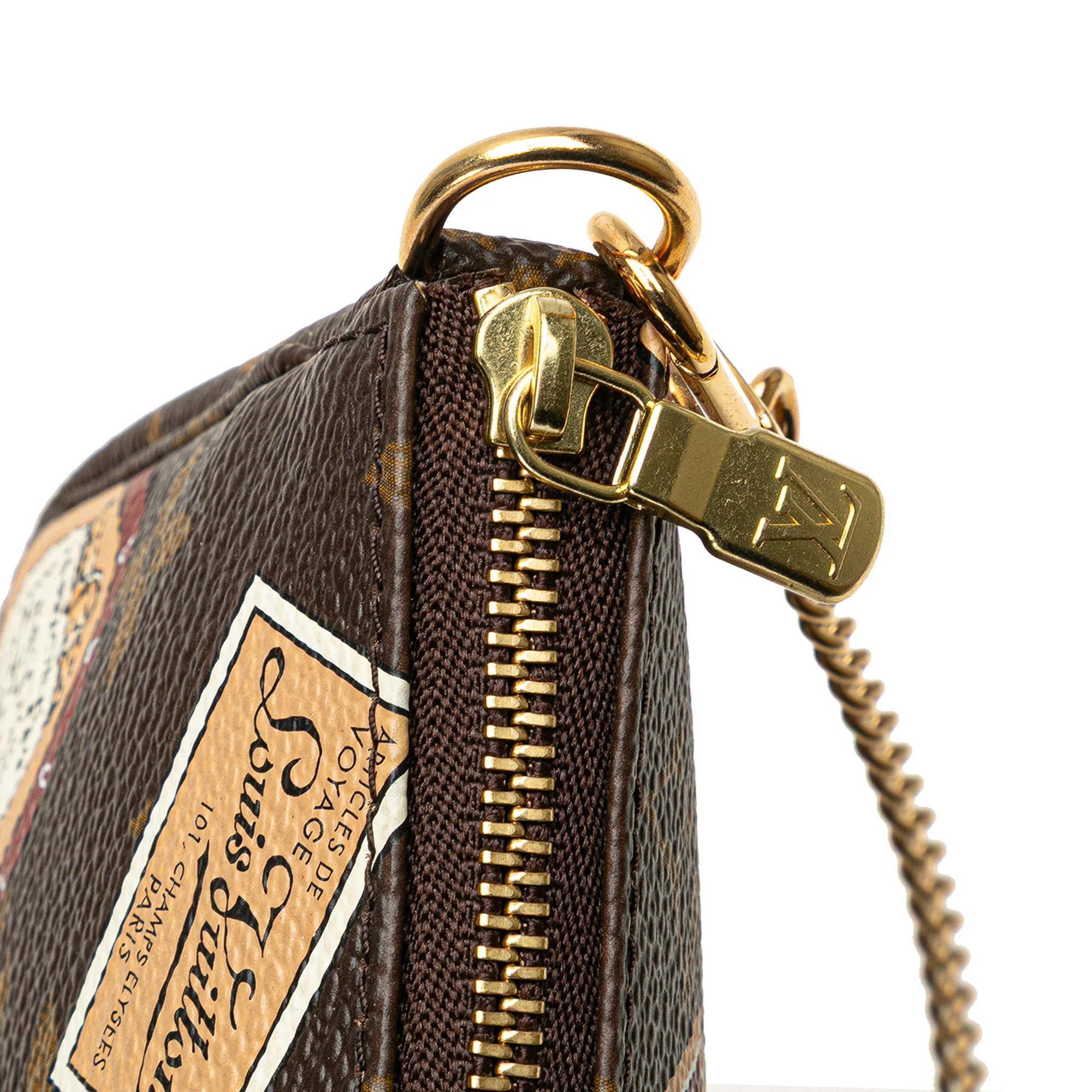 Louis Vuitton | Pre-Owned Monogram Patch Mini Pochette Accessoires | Brown - Image 9