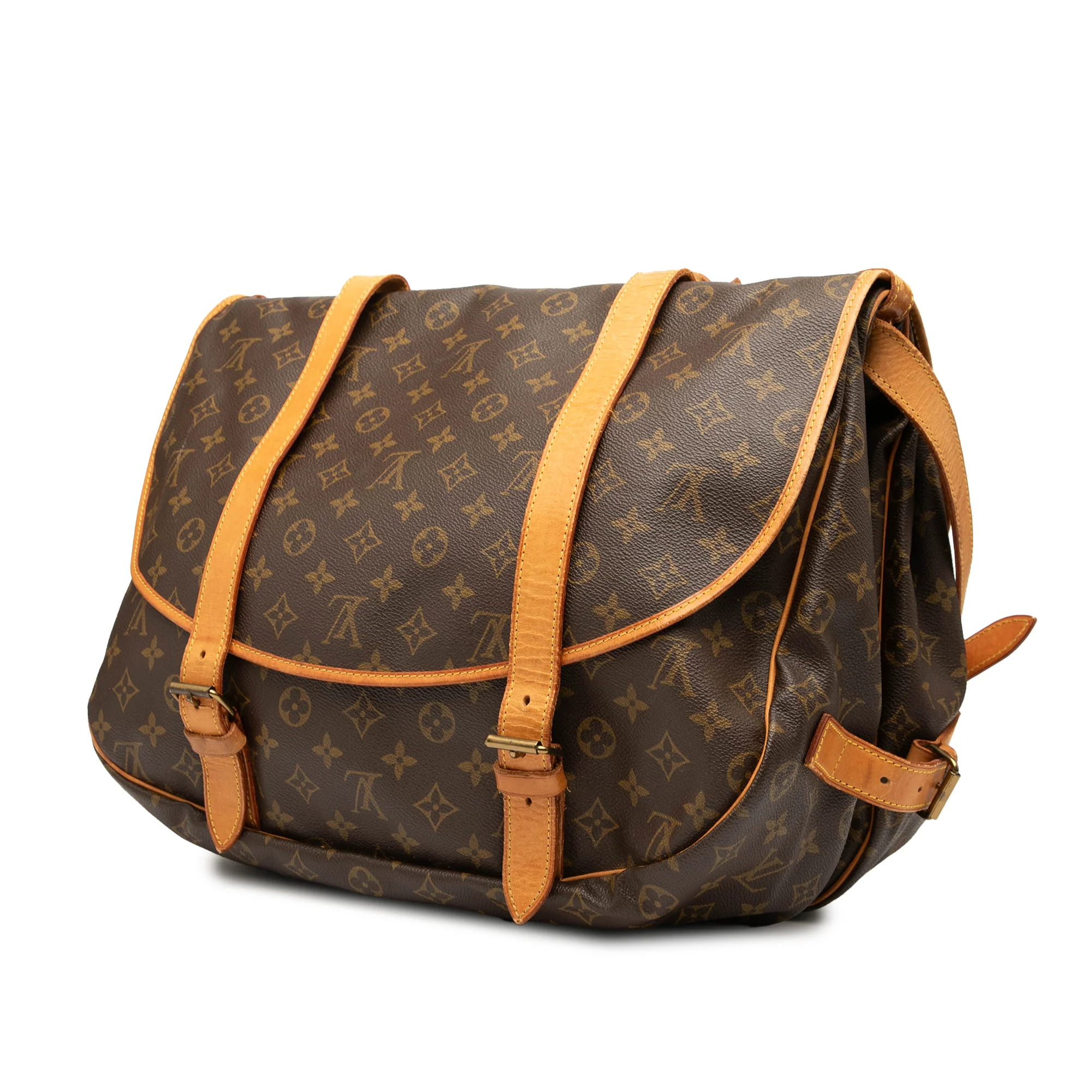 Louis Vuitton | Pre-Owned Monogram Saumur 43 | Brown - Image 3