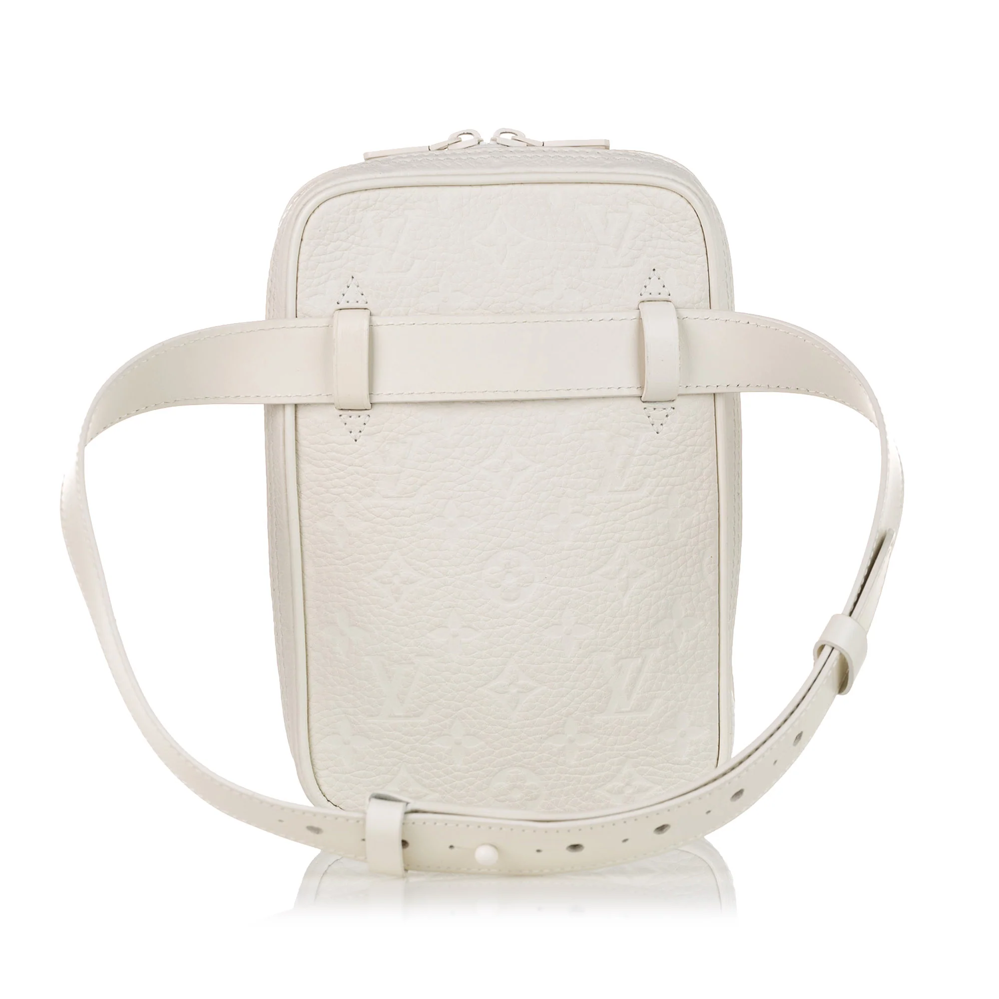 Louis Vuitton | Pre-Owned Monogram Taurillon Utility Side - II | White - Image 3