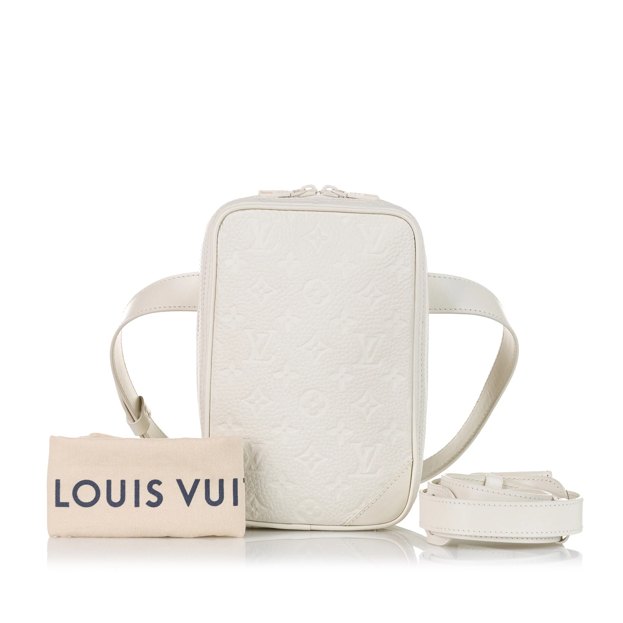 Louis Vuitton | Pre-Owned Monogram Taurillon Utility Side - II | White - Image 8