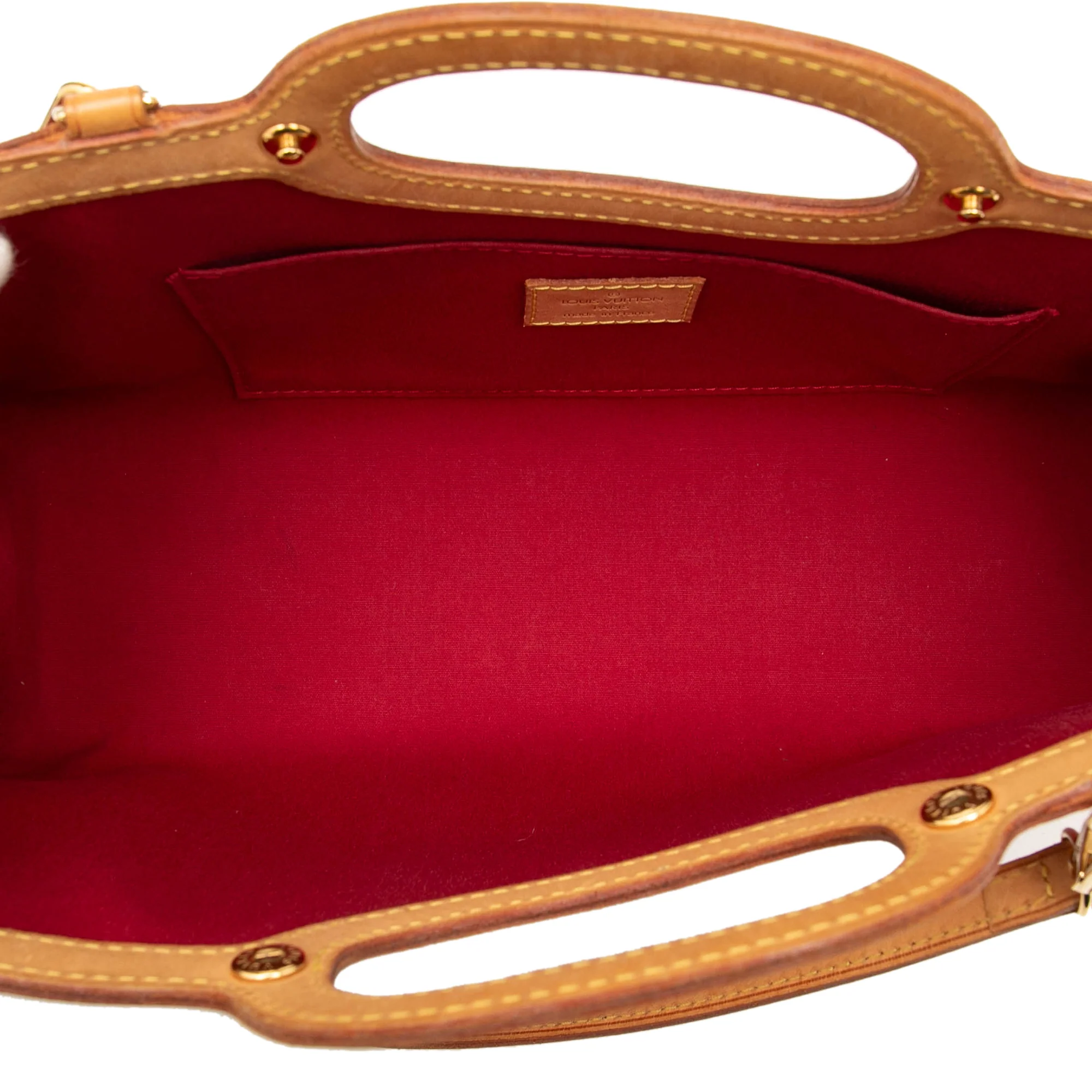 Louis Vuitton | Pre-Owned Monogram Vernis Roxbury Drive | Red - Image 4